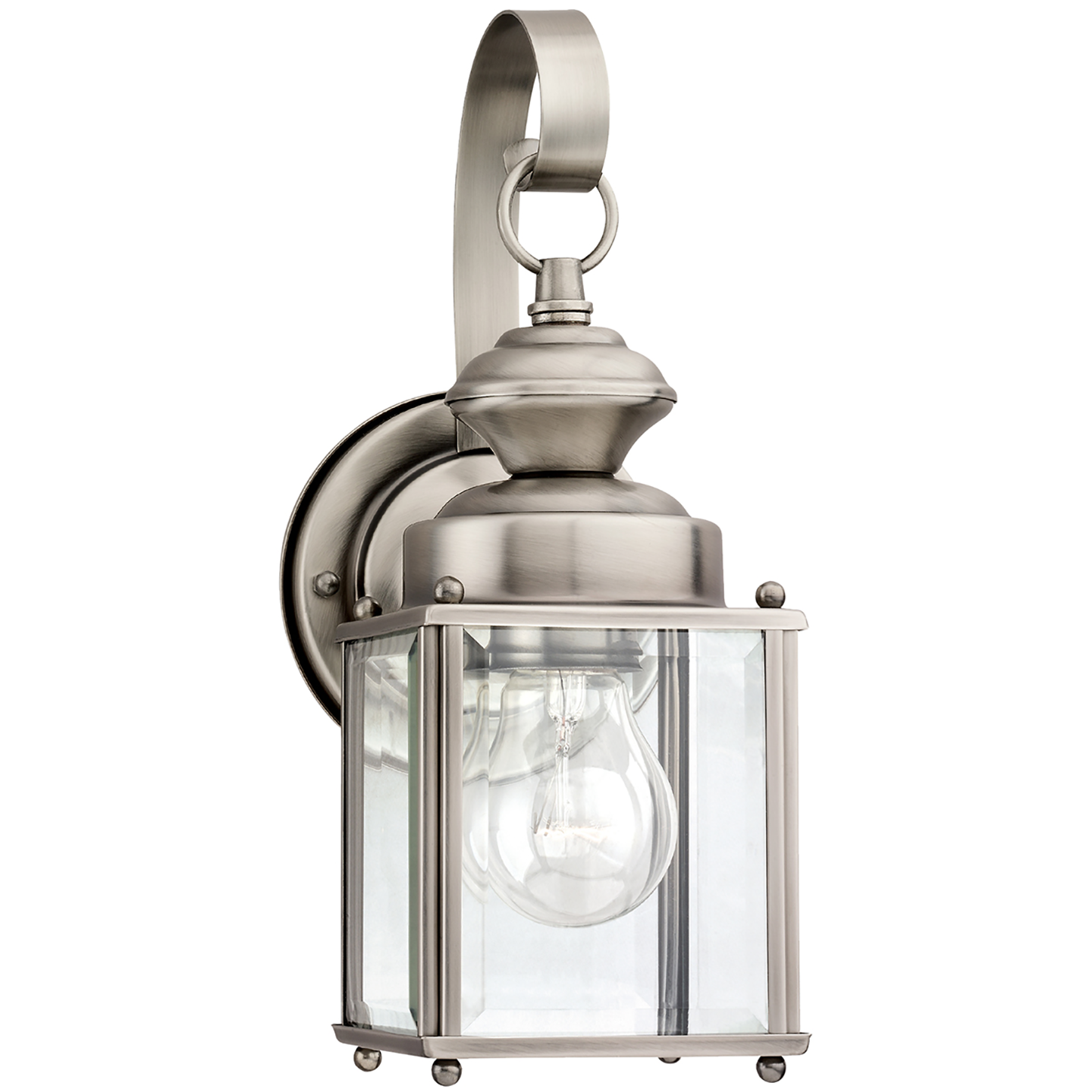 Jamestowne One Light Outdoor Wall Lantern Antique Brushed Nickel