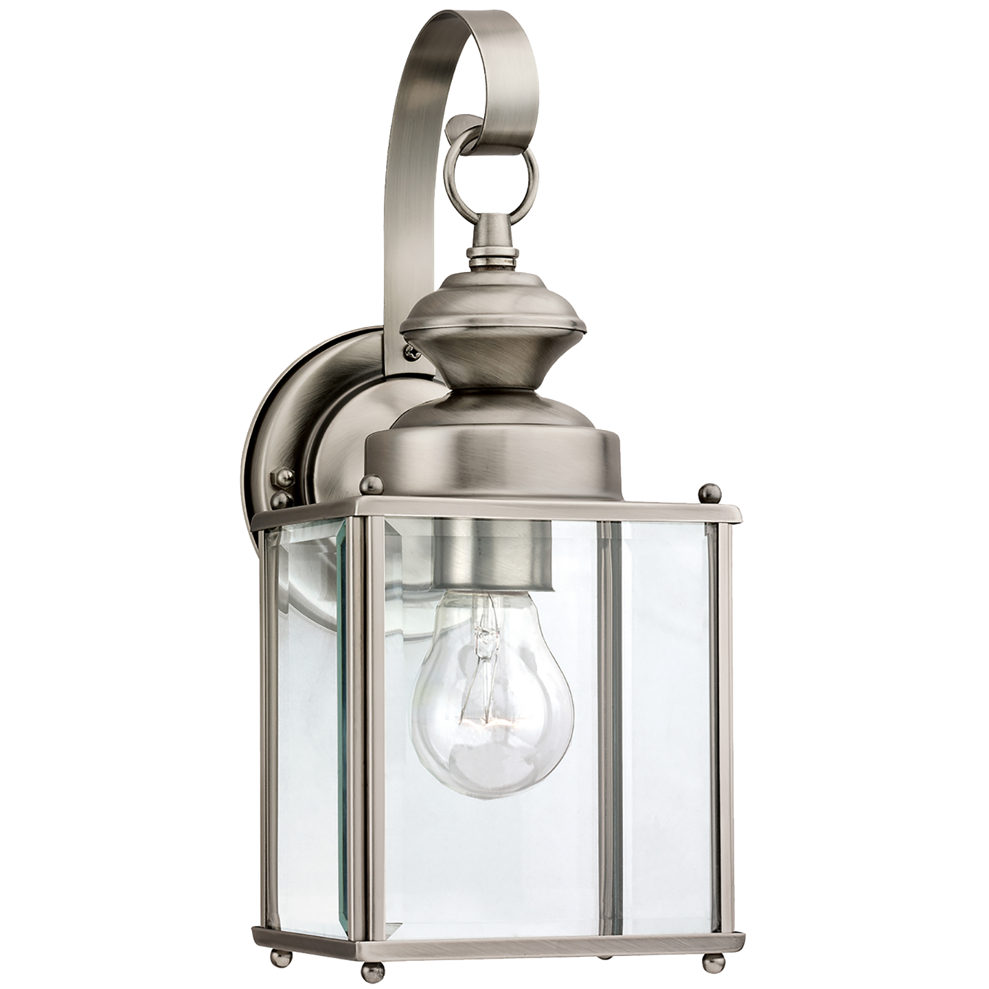 Jamestowne One Light Outdoor Wall Lantern Antique Brushed Nickel
