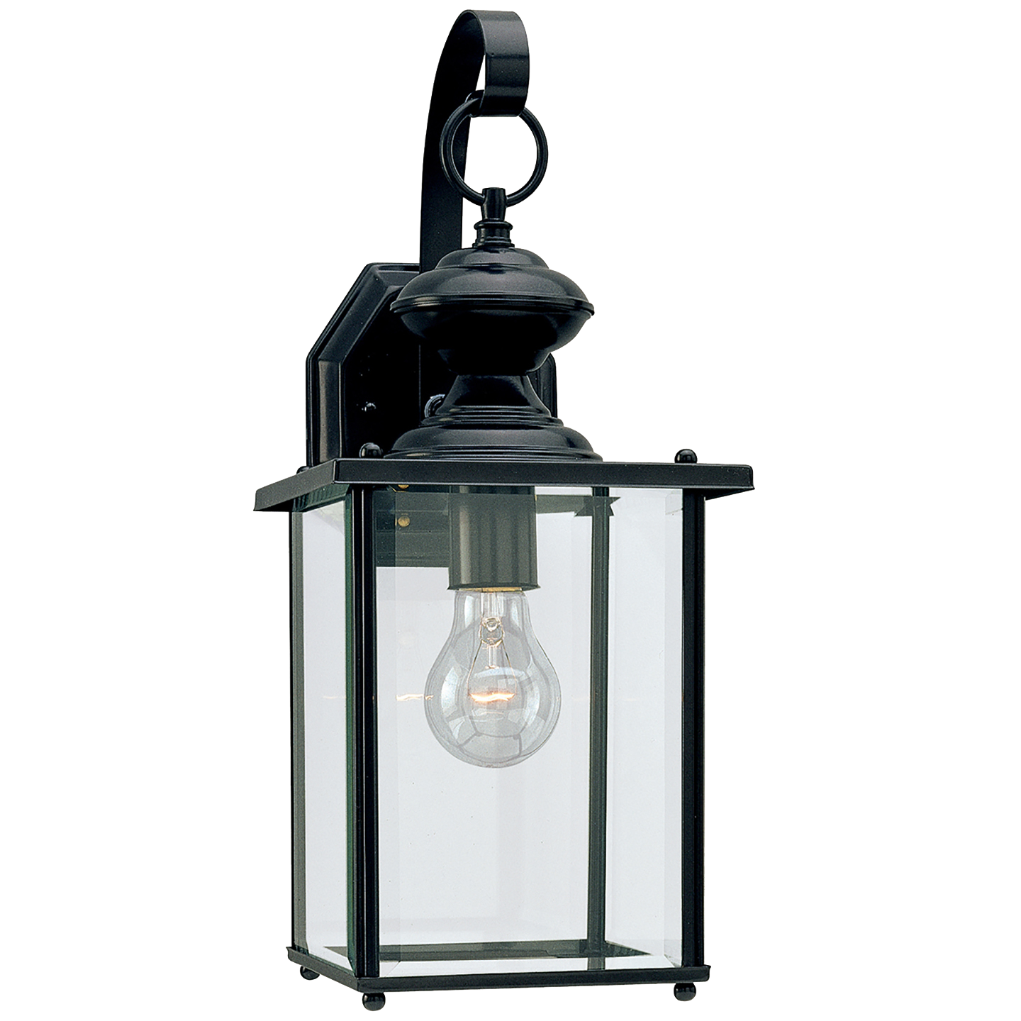 Jamestowne One Light Outdoor Wall Lantern Black