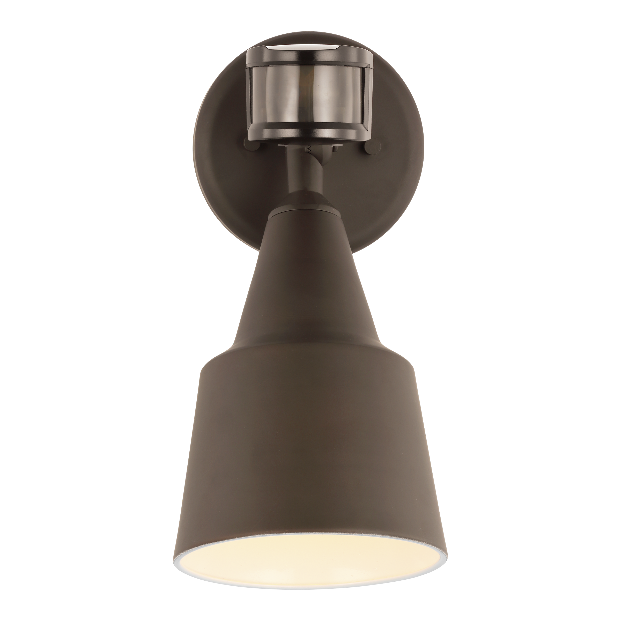 One Light Flood with Photo and Motion Sensor Antique Bronze