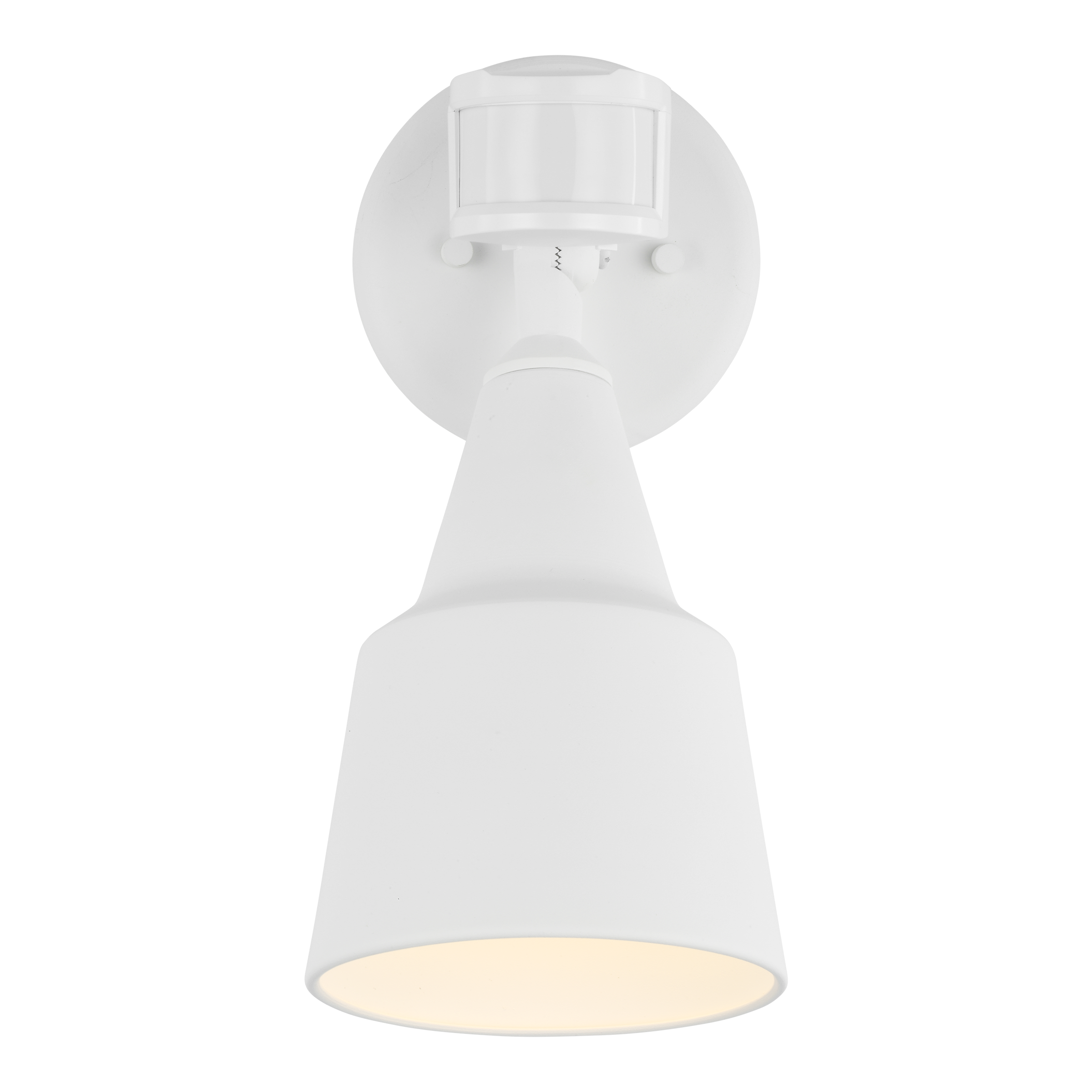 One Light Flood with Photo and Motion Sensor White Bulbs Inc