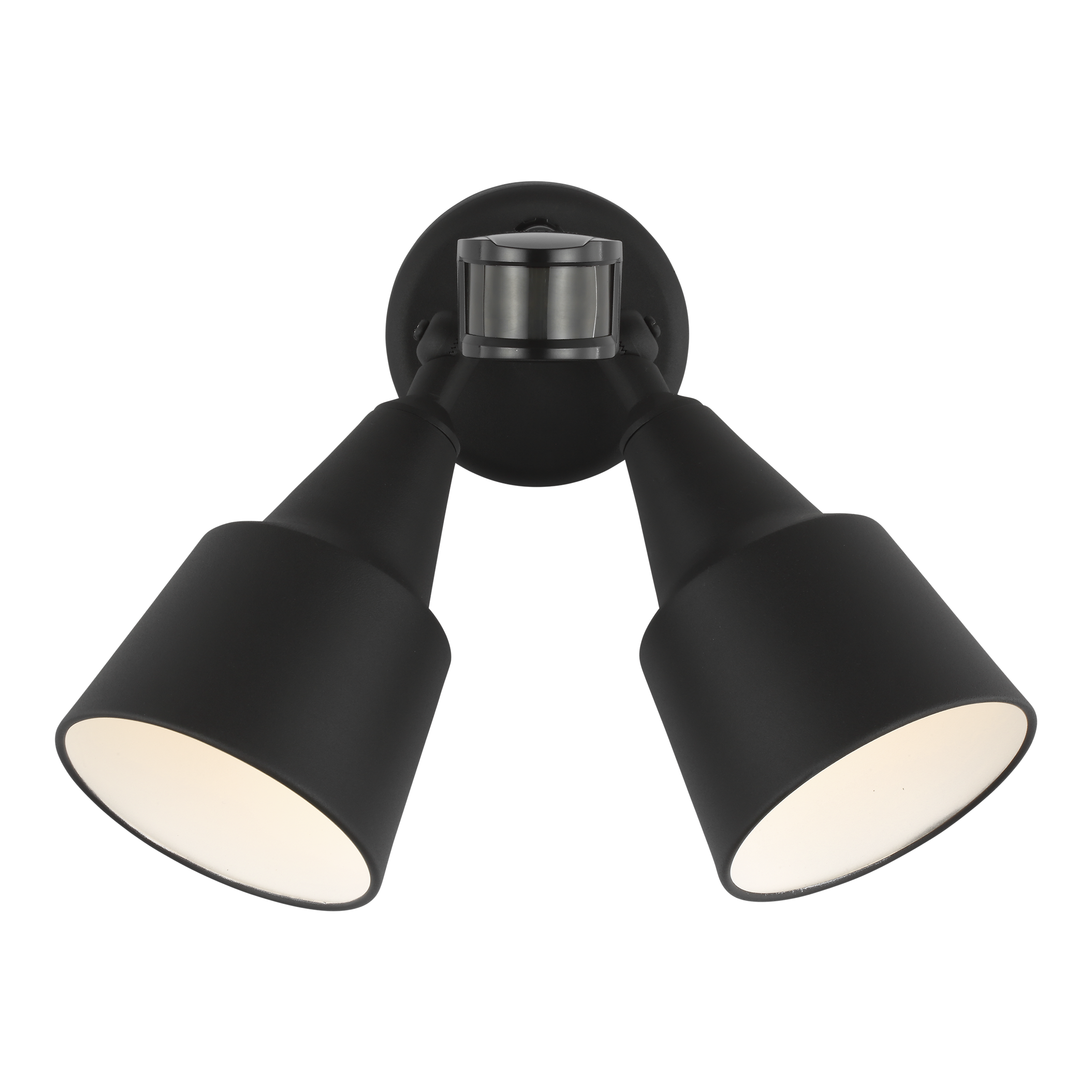 Two Light Flood with Photo and Motion Sensor Black Bulbs Inc