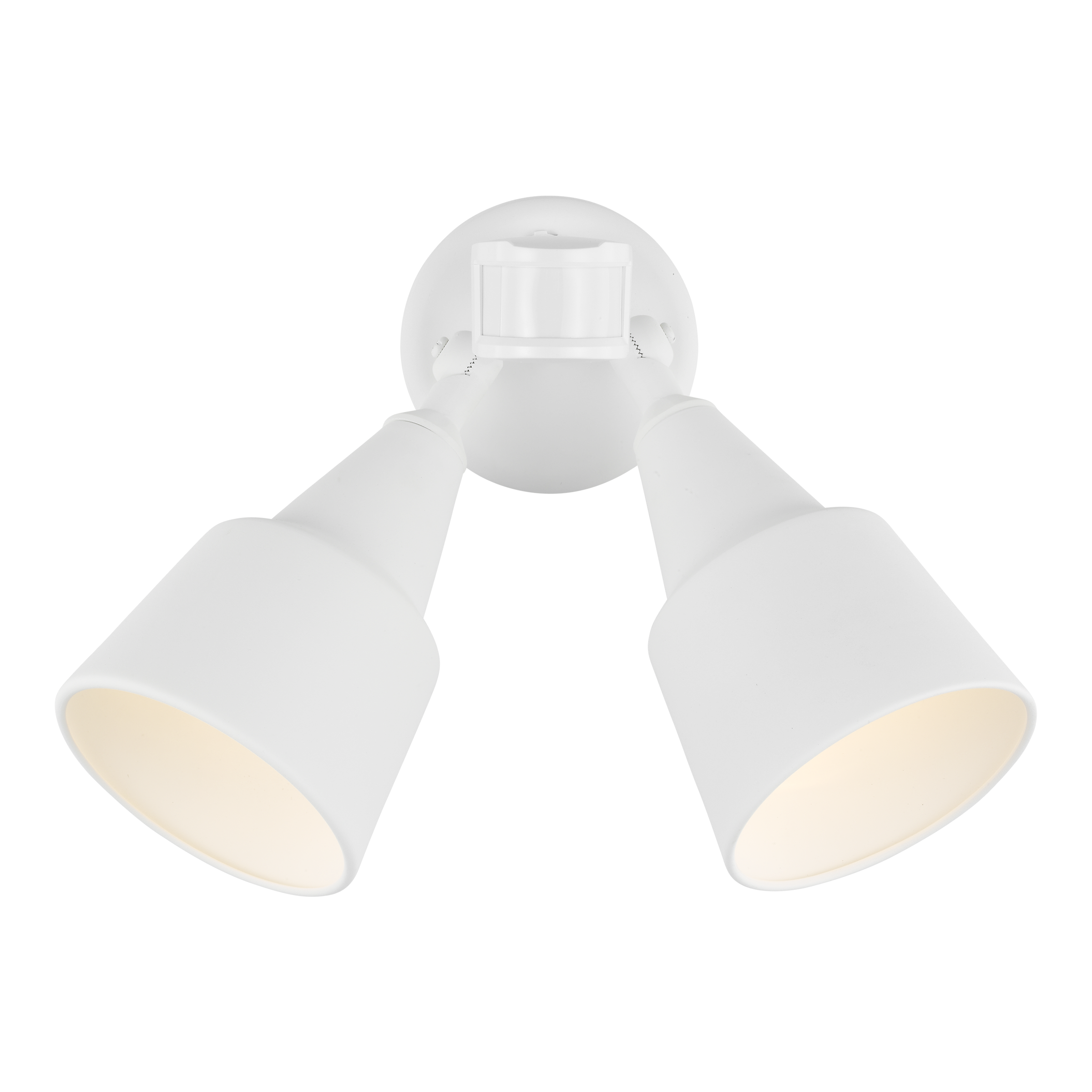 Two Light Flood with Photo and Motion Sensor White Bulbs Inc