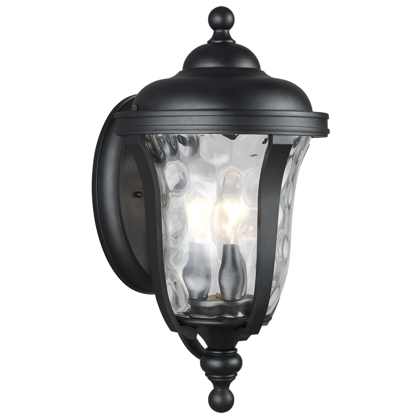 Perrywood Medium Three Light Outdoor Wall Lantern Black