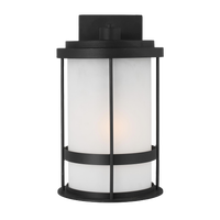 Wilburn Medium One Light Outdoor Wall Lantern Black Bulbs Inc