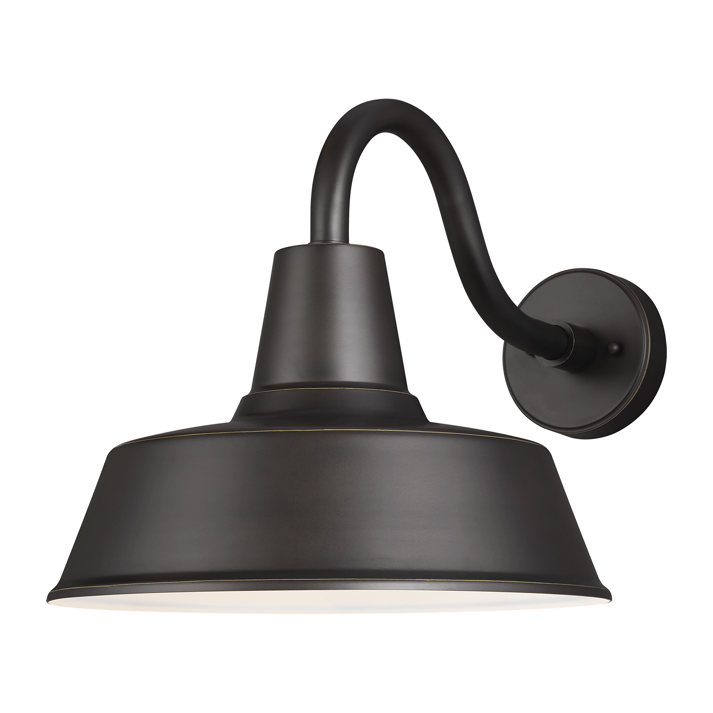 Barn Light Large One Light Outdoor Wall Lantern Antique Bronze Bulbs Inc