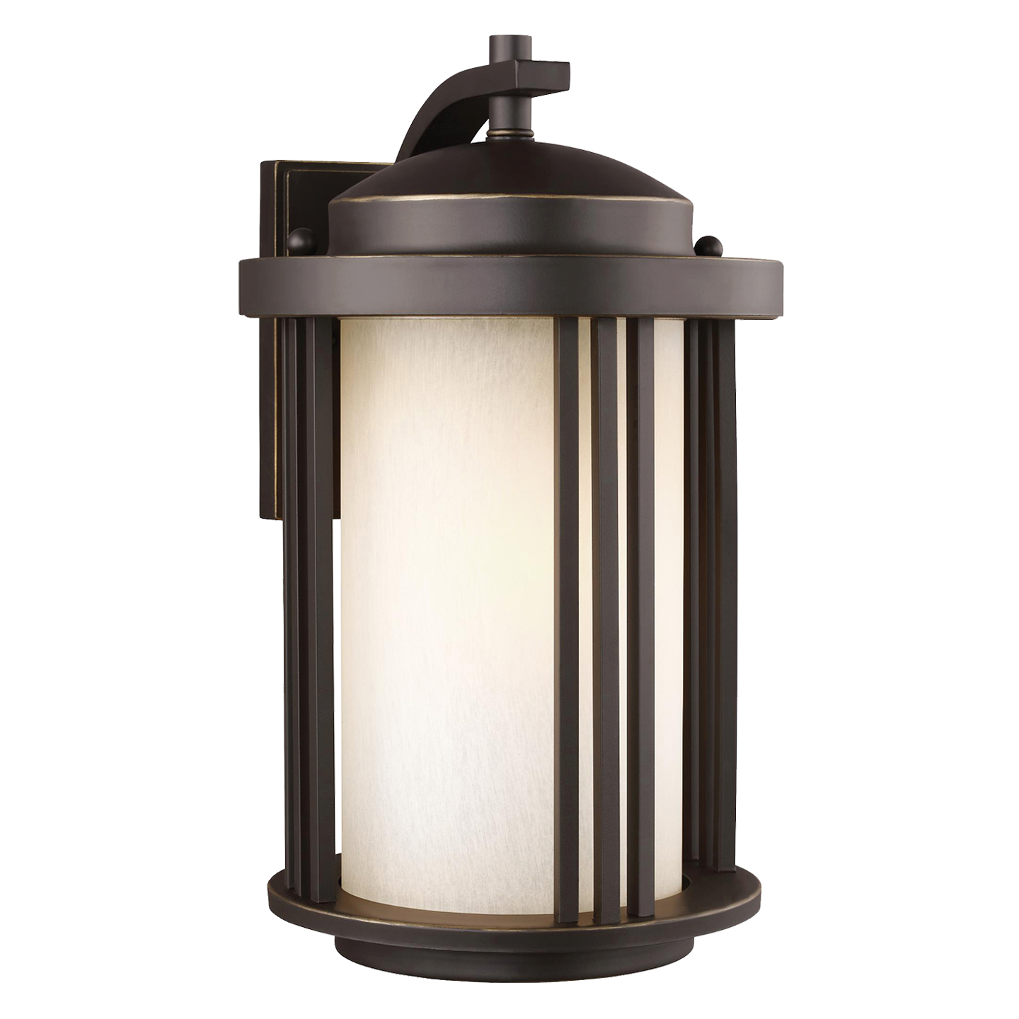 Crowell Medium One Light Outdoor Wall Lantern Antique Bronze Bulbs Inc