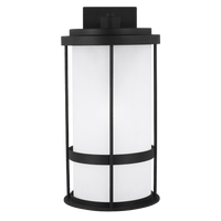 Wilburn Large One Light Outdoor Wall Lantern Black