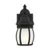 Wynfield Small One Light Outdoor Wall Lantern Black