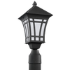 Herrington One Light Outdoor Post Lantern Black Bulbs Inc