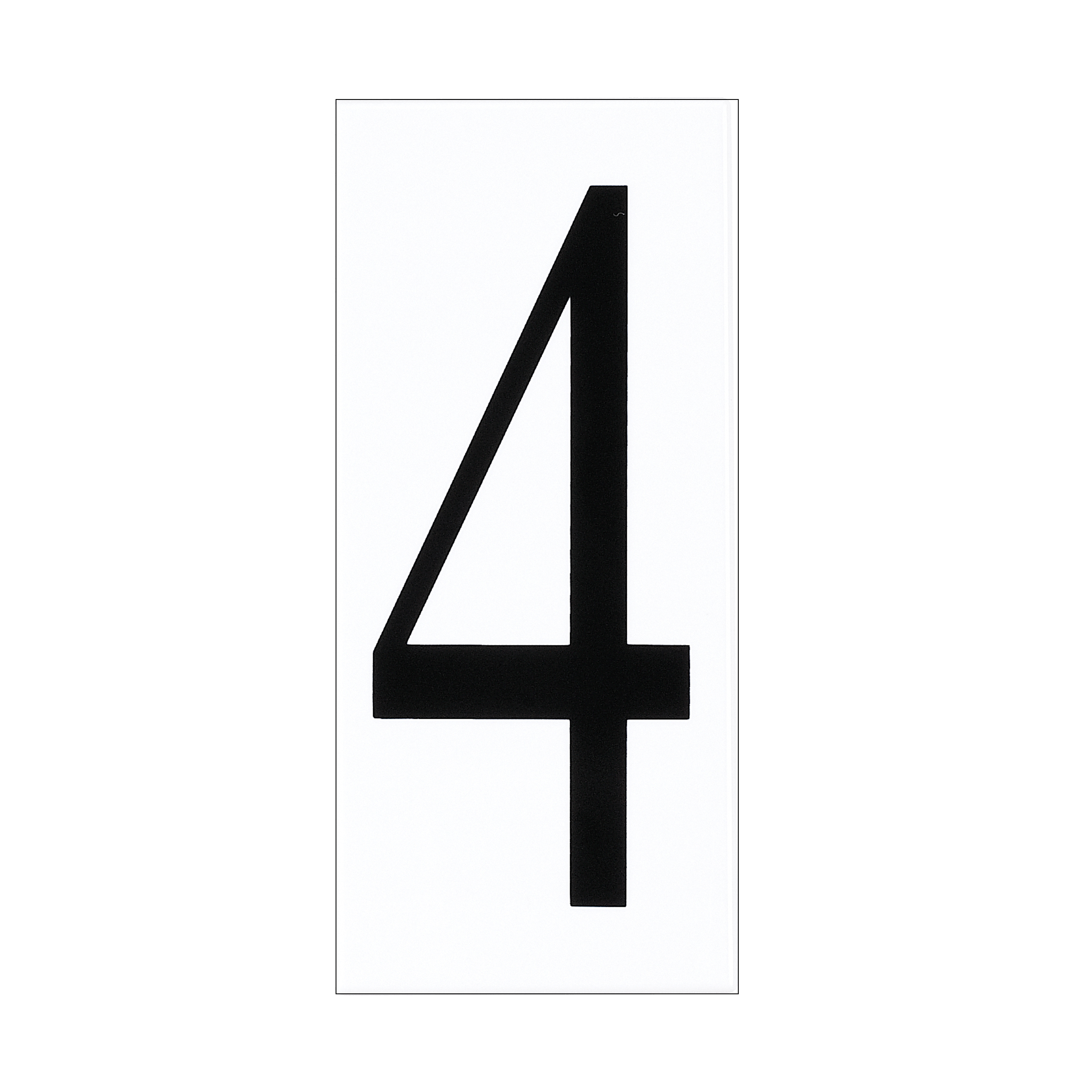 Address Light Number Tile 4 White Plastic
