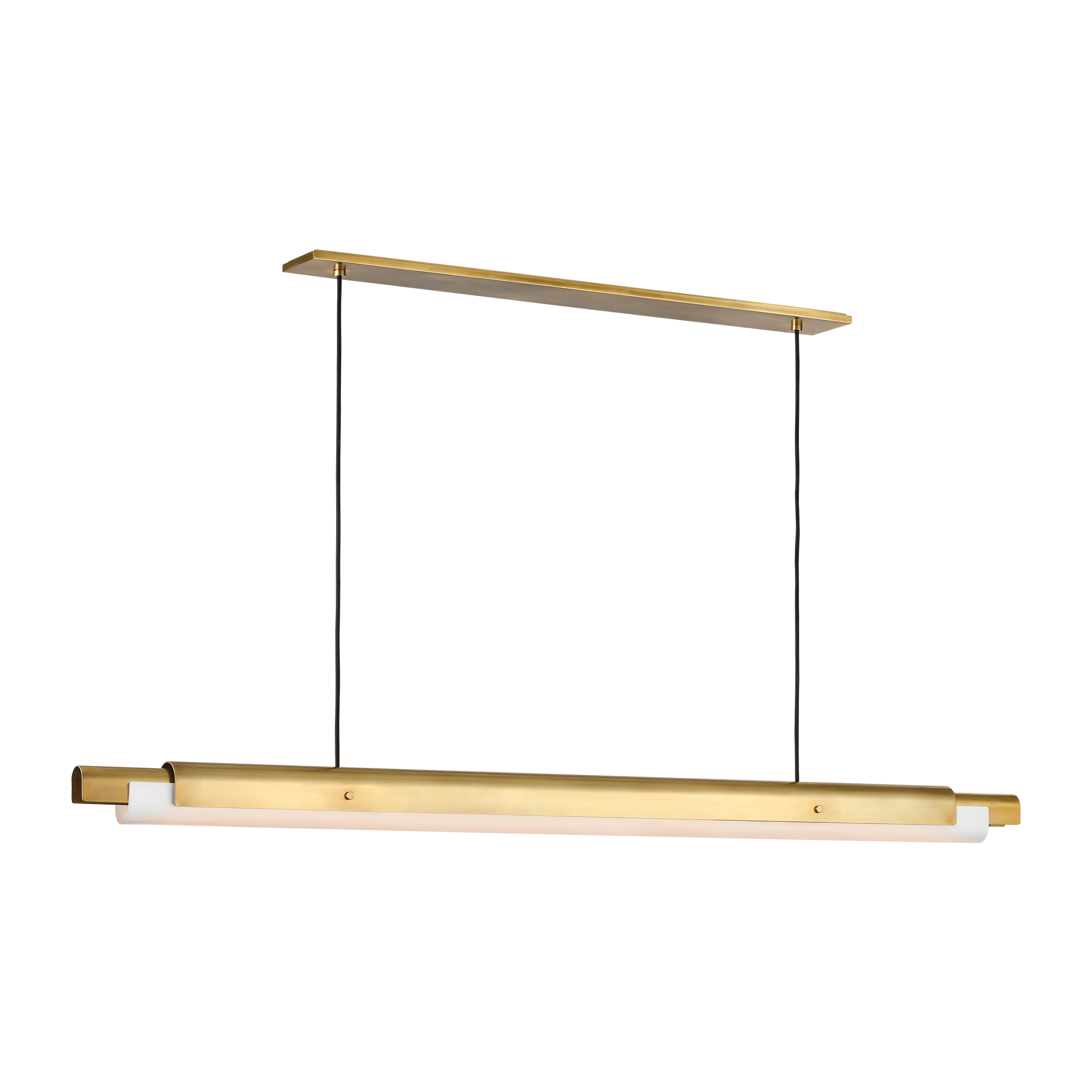 Ambrose 72 Linear Chandelier Hand Rubbed Antique Brass 2700K-1800K 90 CRI