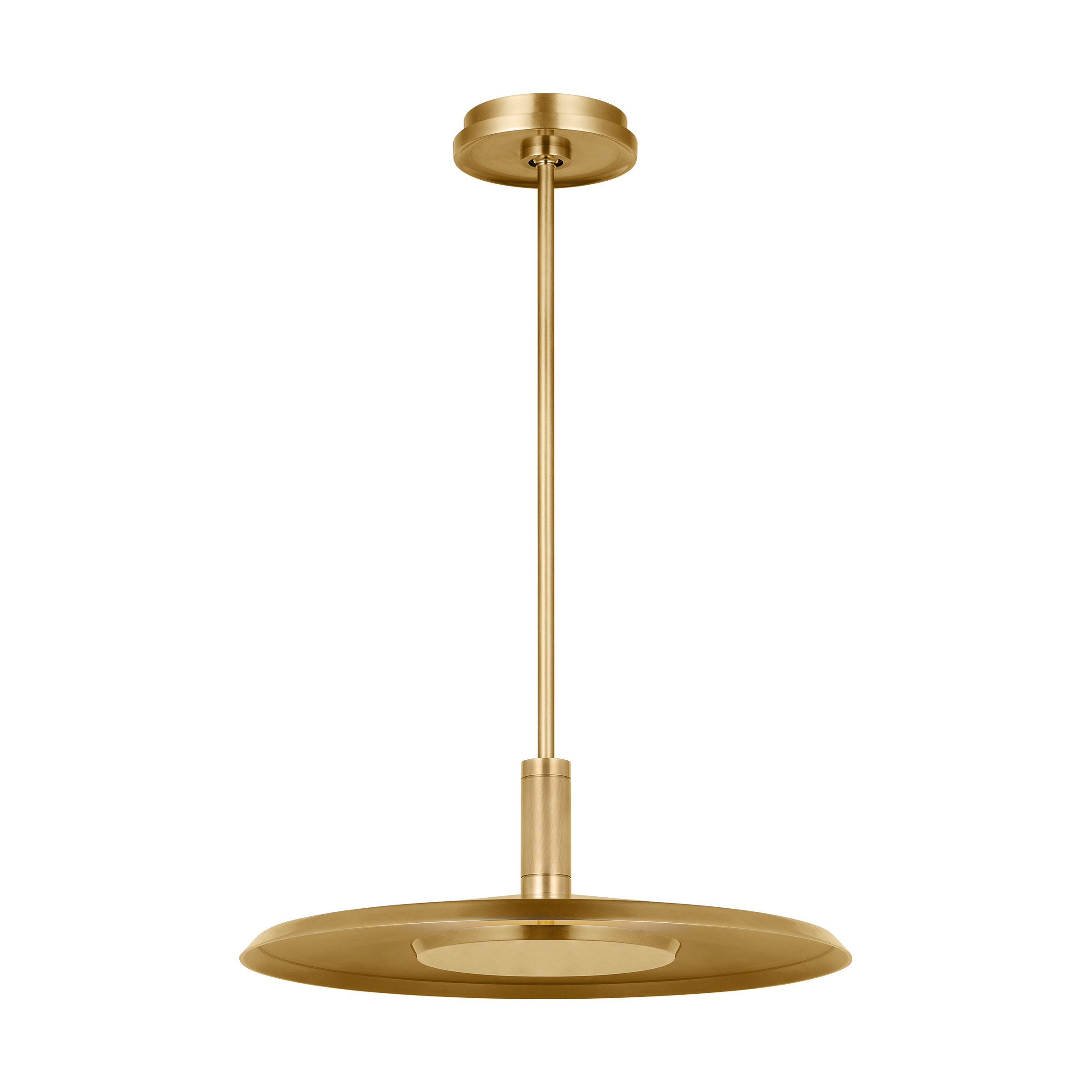 Saucer Large Pendant Natural Brass 2700K 90 CRI