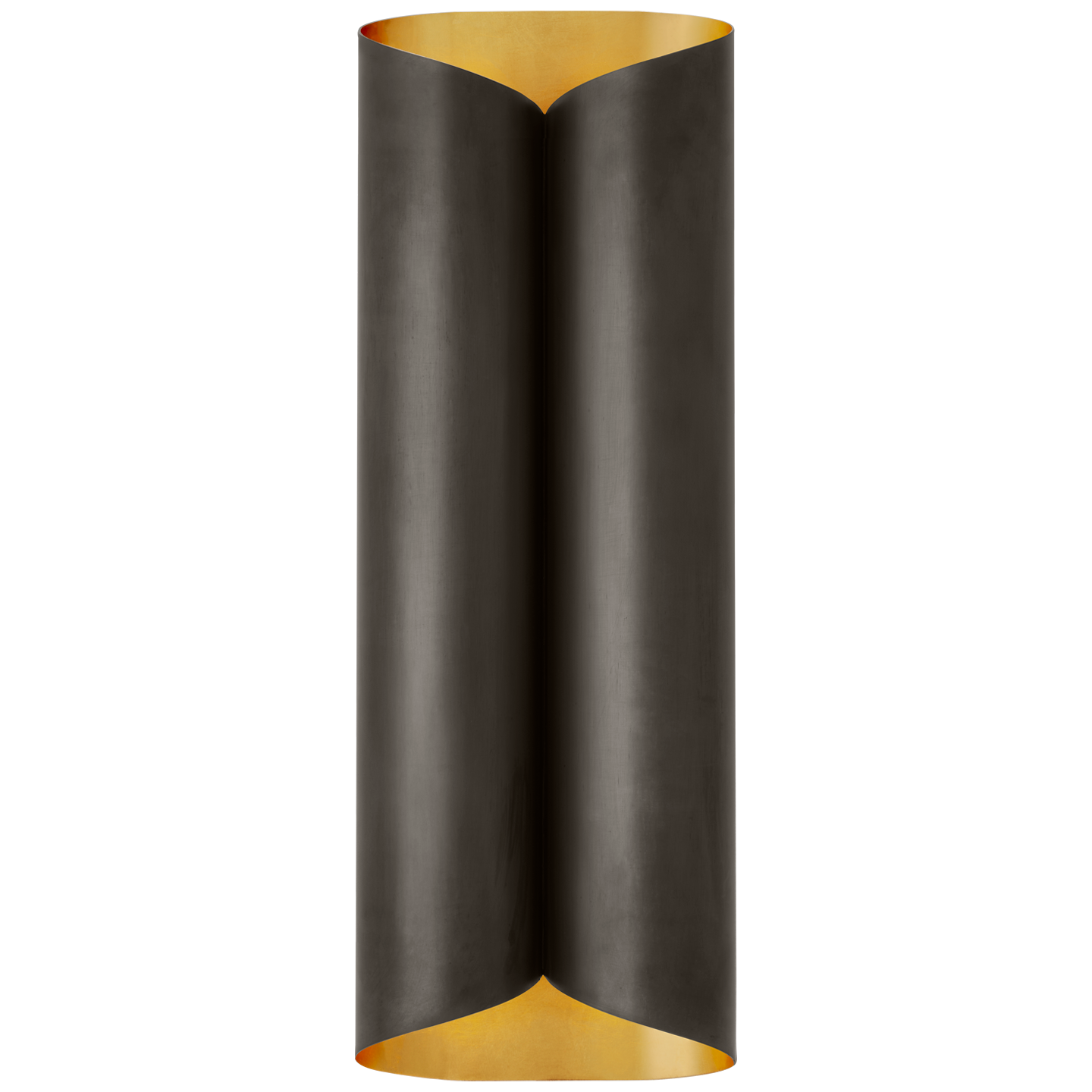 Selfoss Large Sconce in Bronze and Gild Interior Open Box