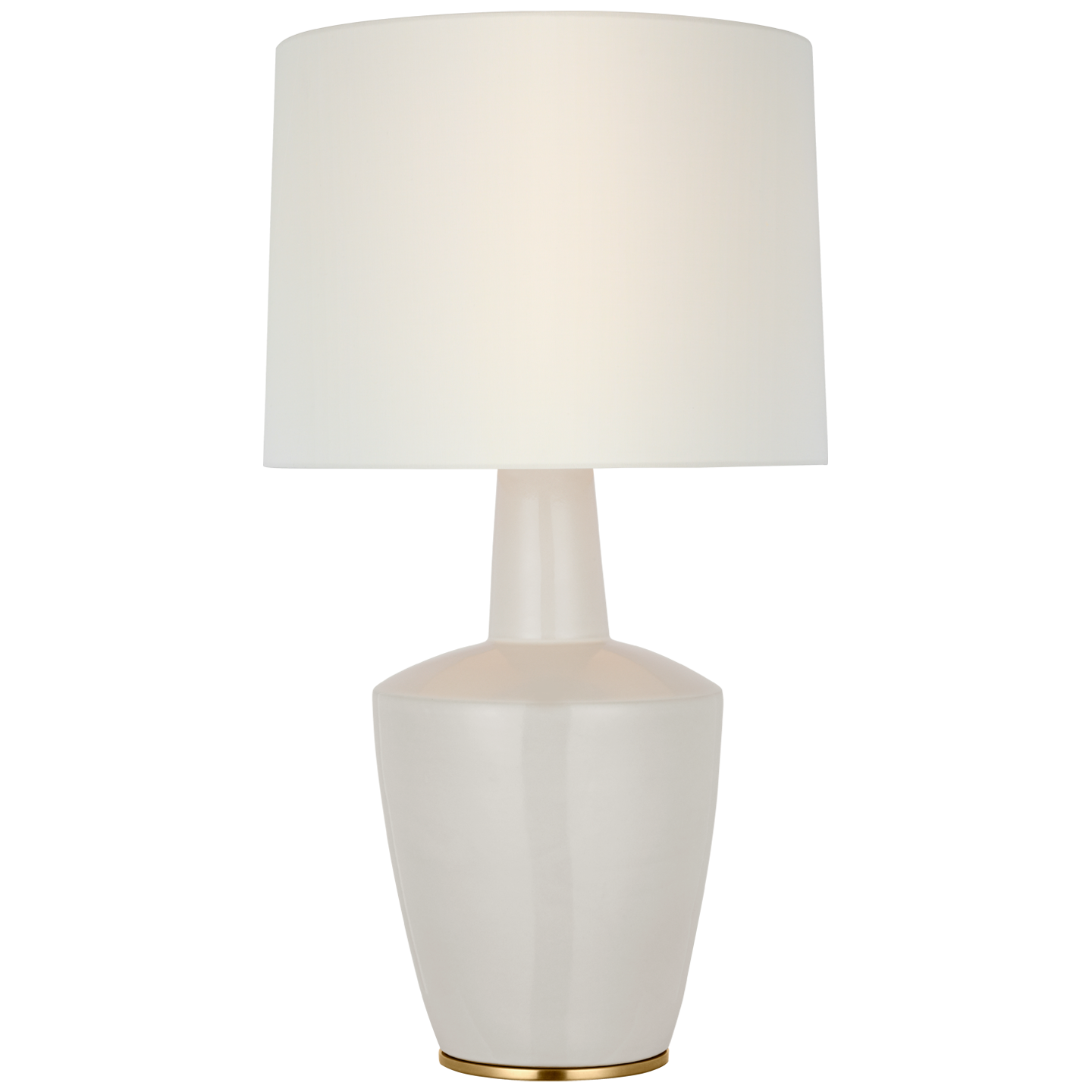 Paros 31" Table Lamp in Ivory with Linen Drum Shade