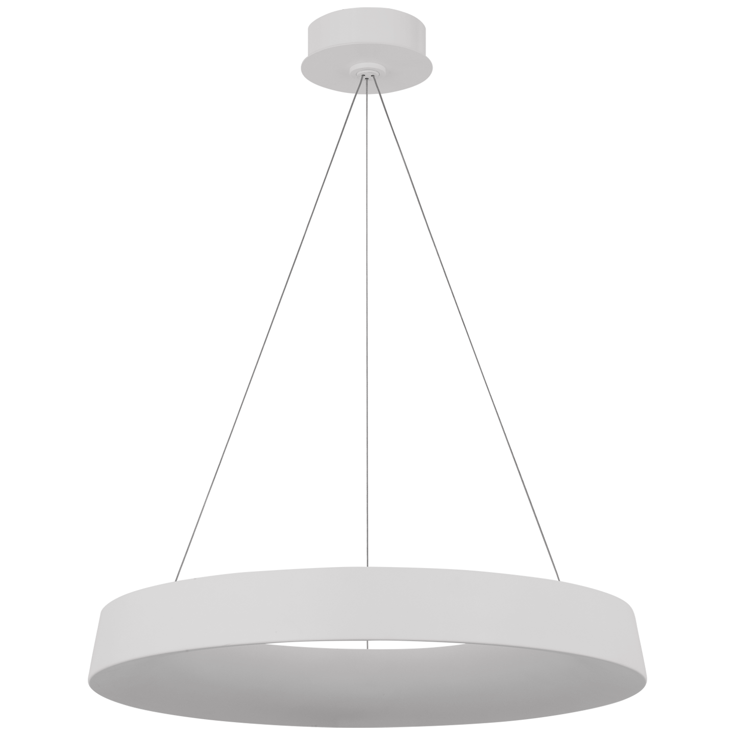 Neptune 24" Uplight Ring Chandelier in Matte White