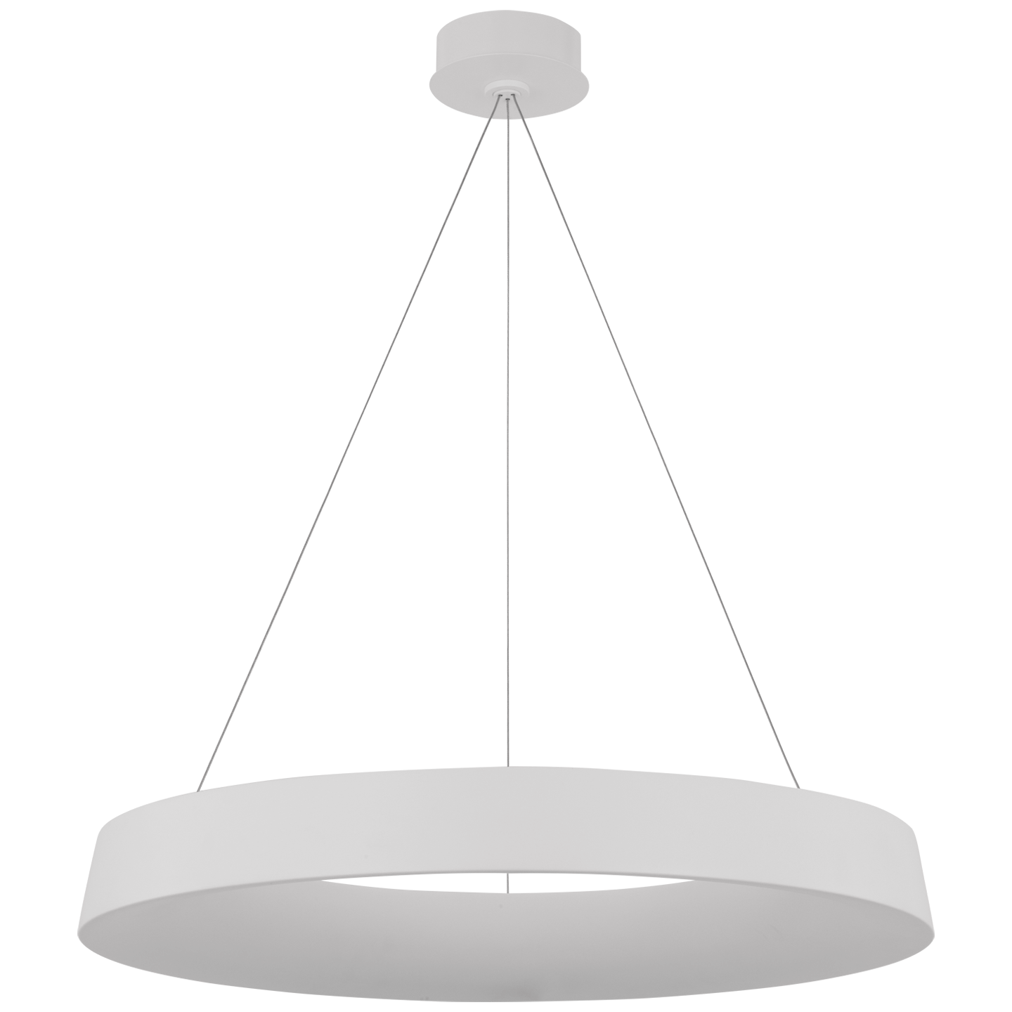 Neptune 30" Uplight Ring Chandelier in Matte White