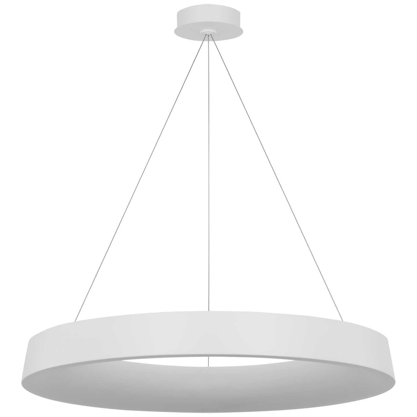 Neptune 36" Uplight Ring Chandelier in Matte White