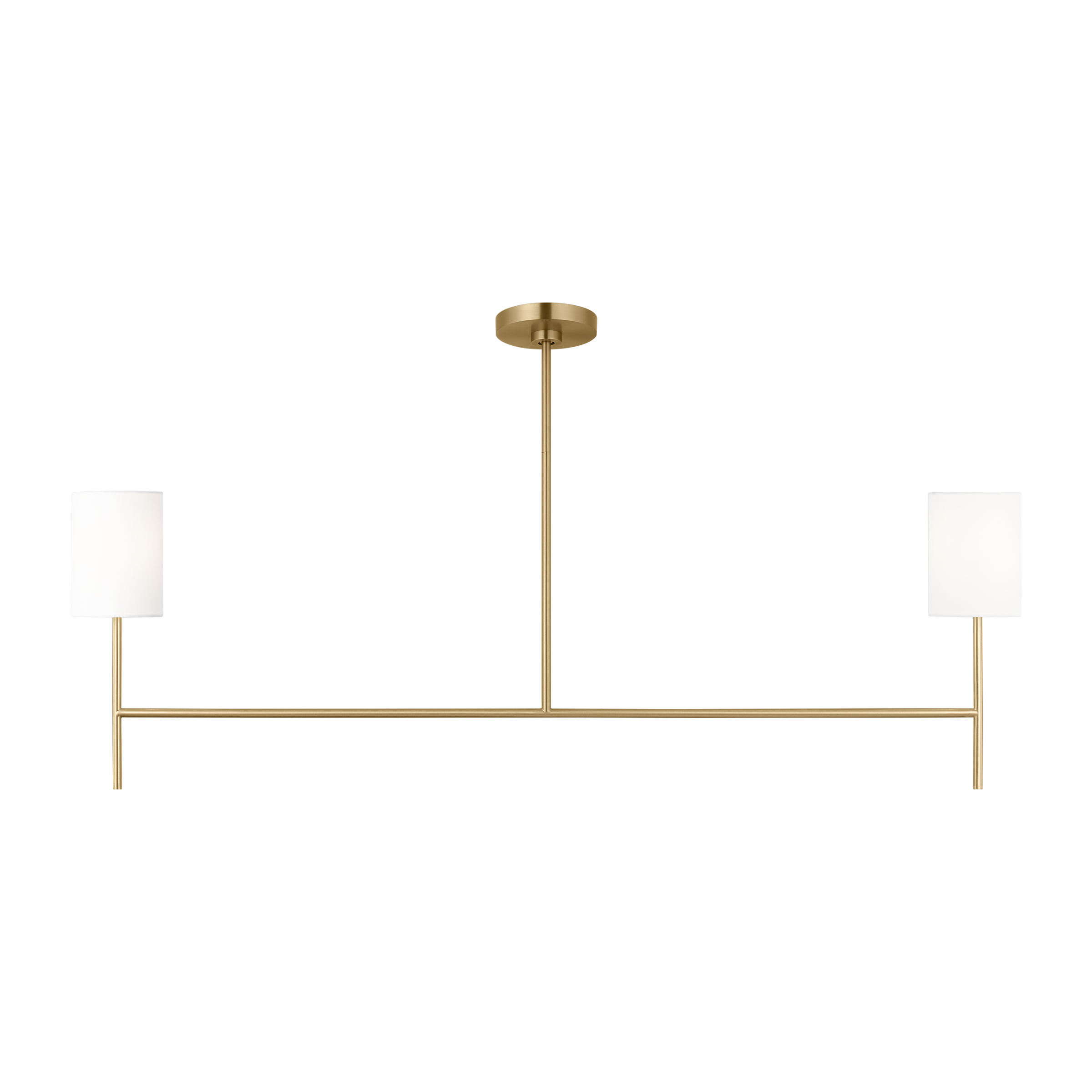 Key Medium Linear Chandelier Burnished Brass