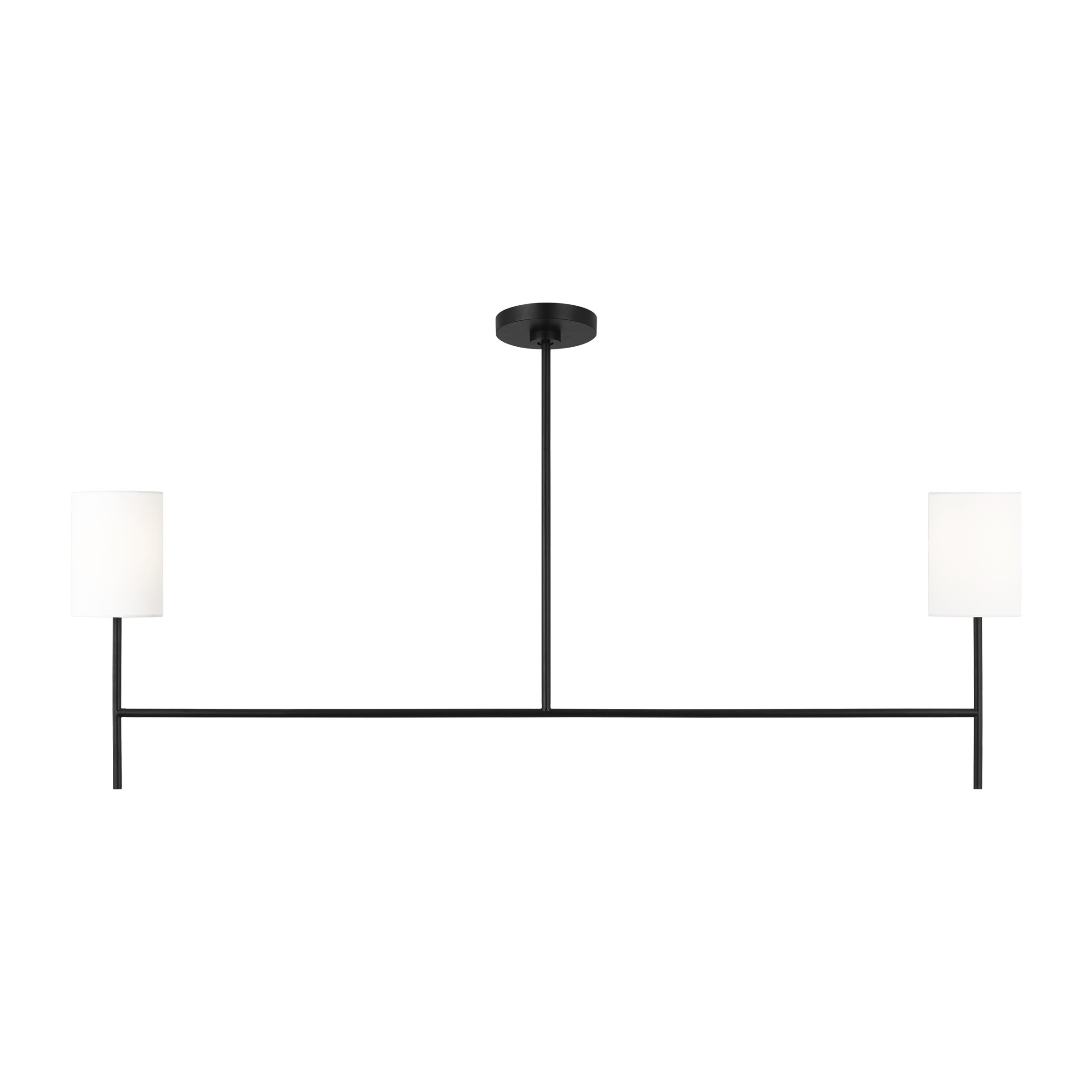 Key Medium Linear Chandelier Midnight Black