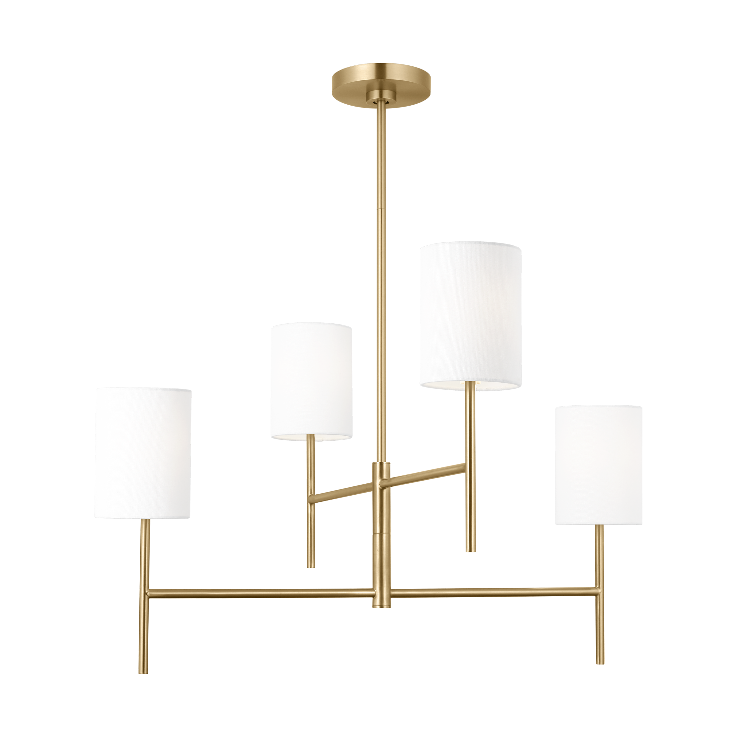 Key Medium Chandelier Burnished Brass