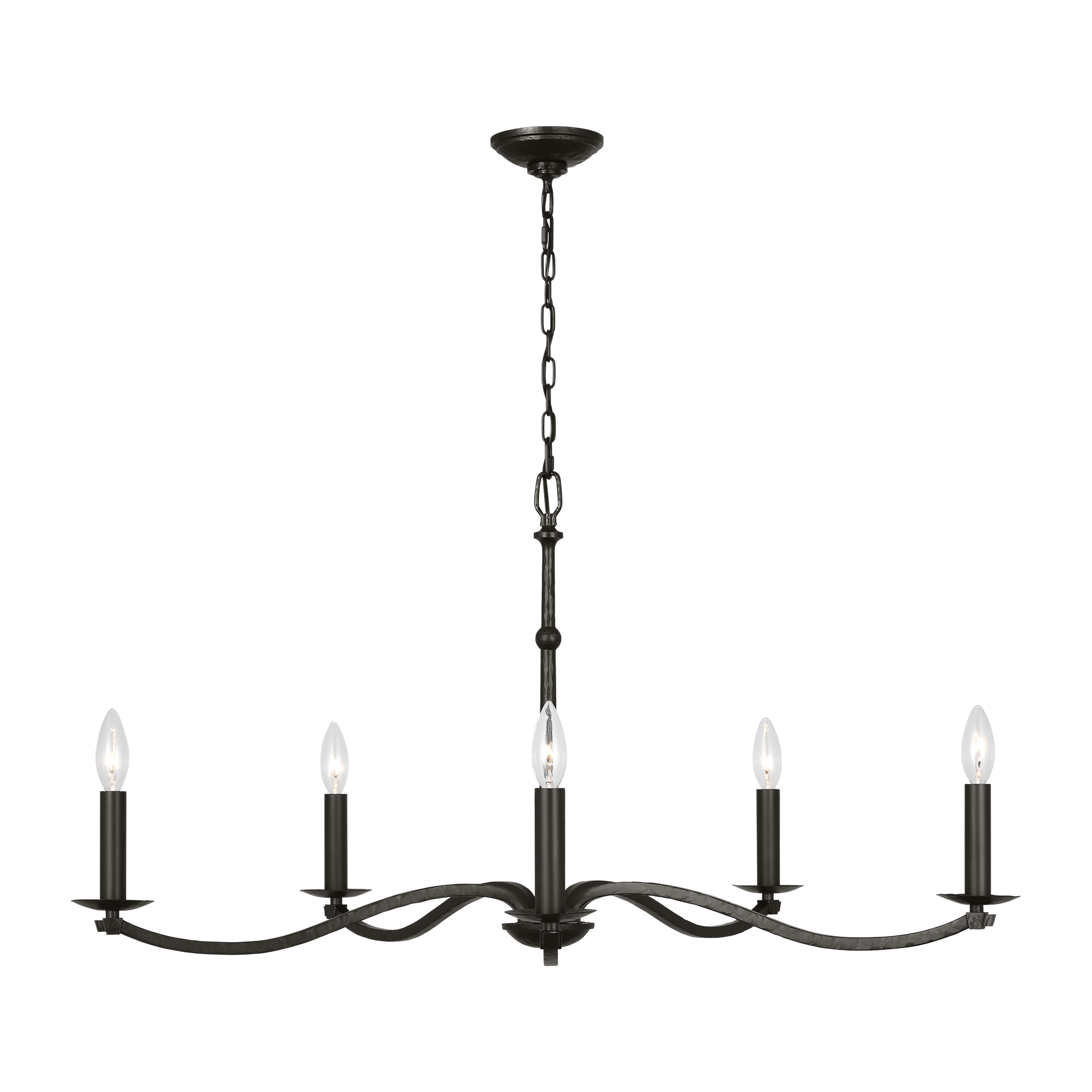 Wellen Large Chandelier Aged Iron