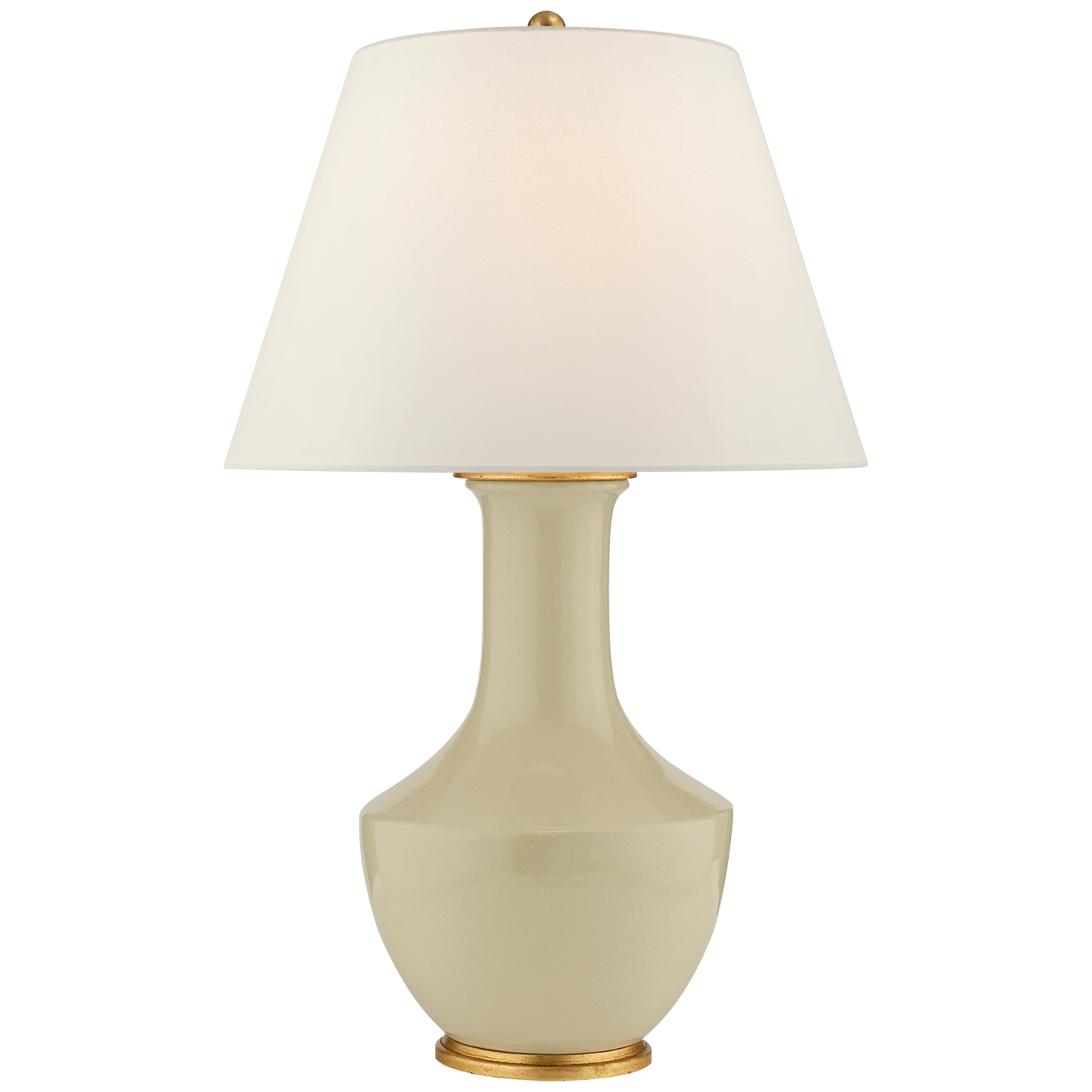 Lambay Cordless Table Lamp in Coconut with Linen Shade