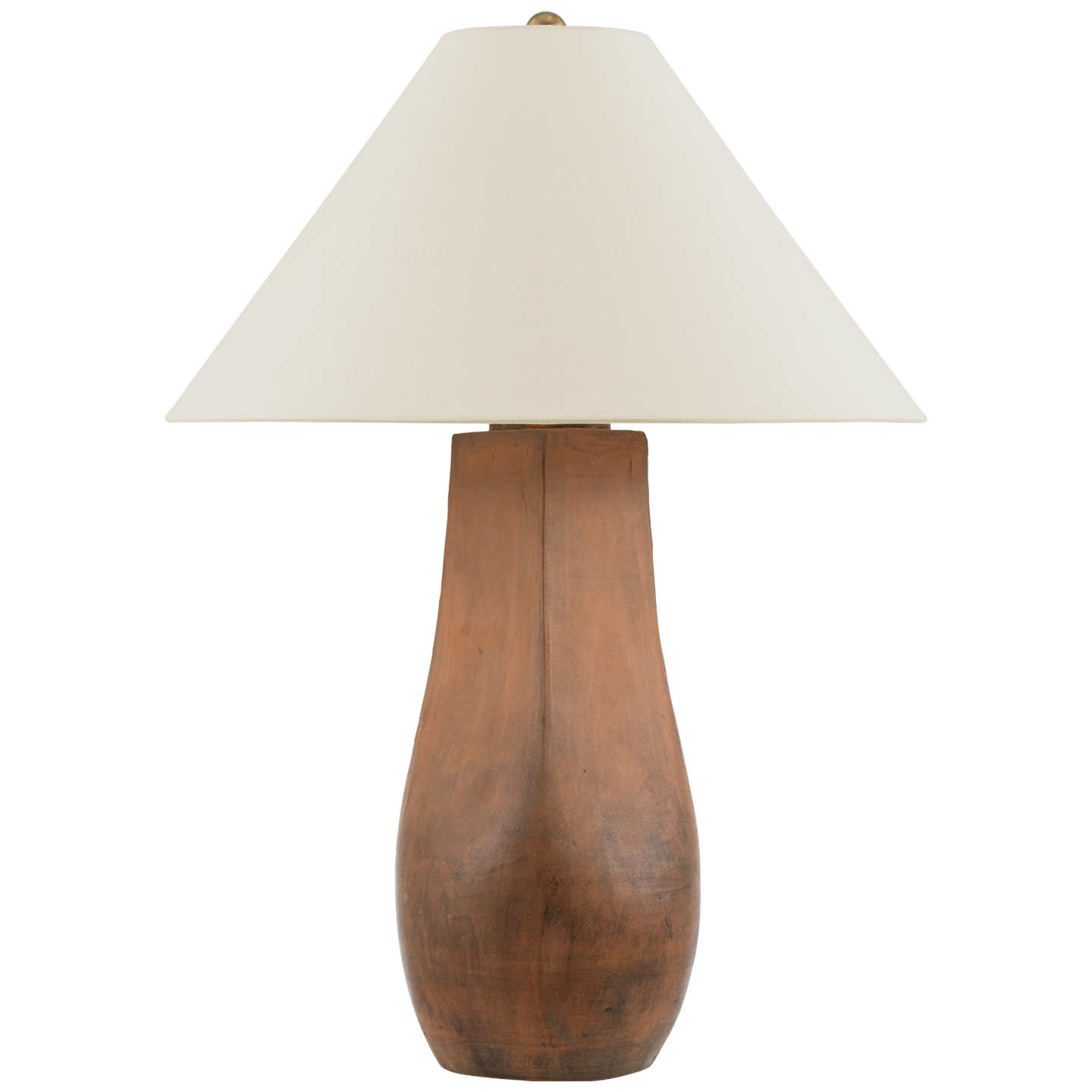 Cabazon 30" Table Lamp in Natural Terracotta with Linen Shade