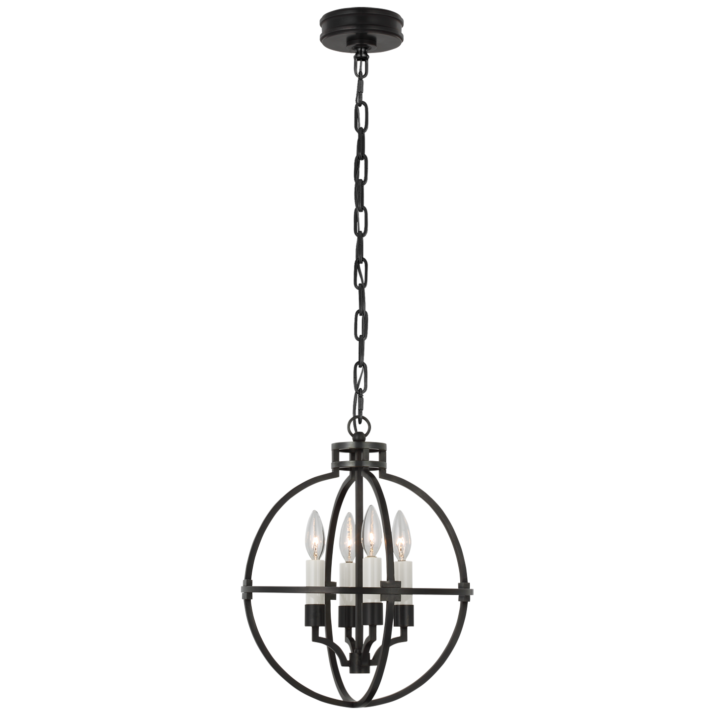 Lexie 14" Globe Lantern in Bronze Open Box