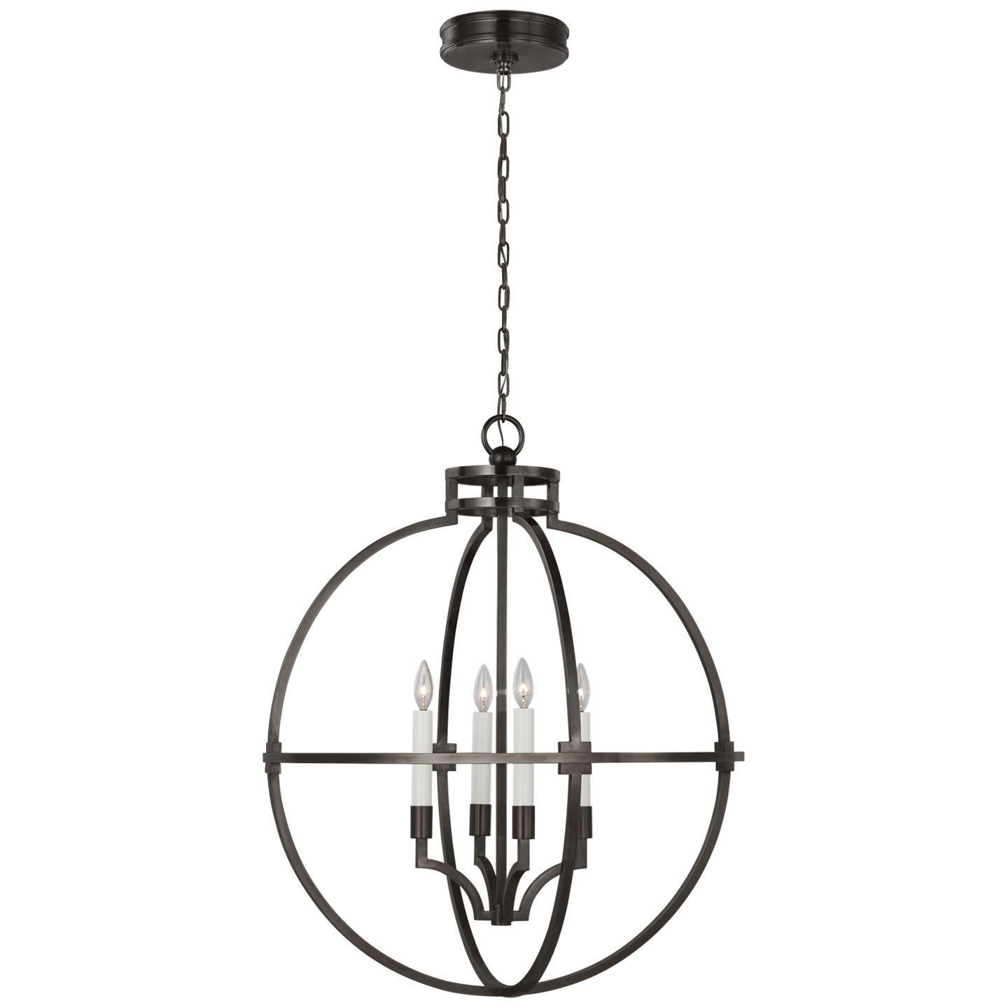 Lexie 30" Globe Lantern in Bronze Open Box