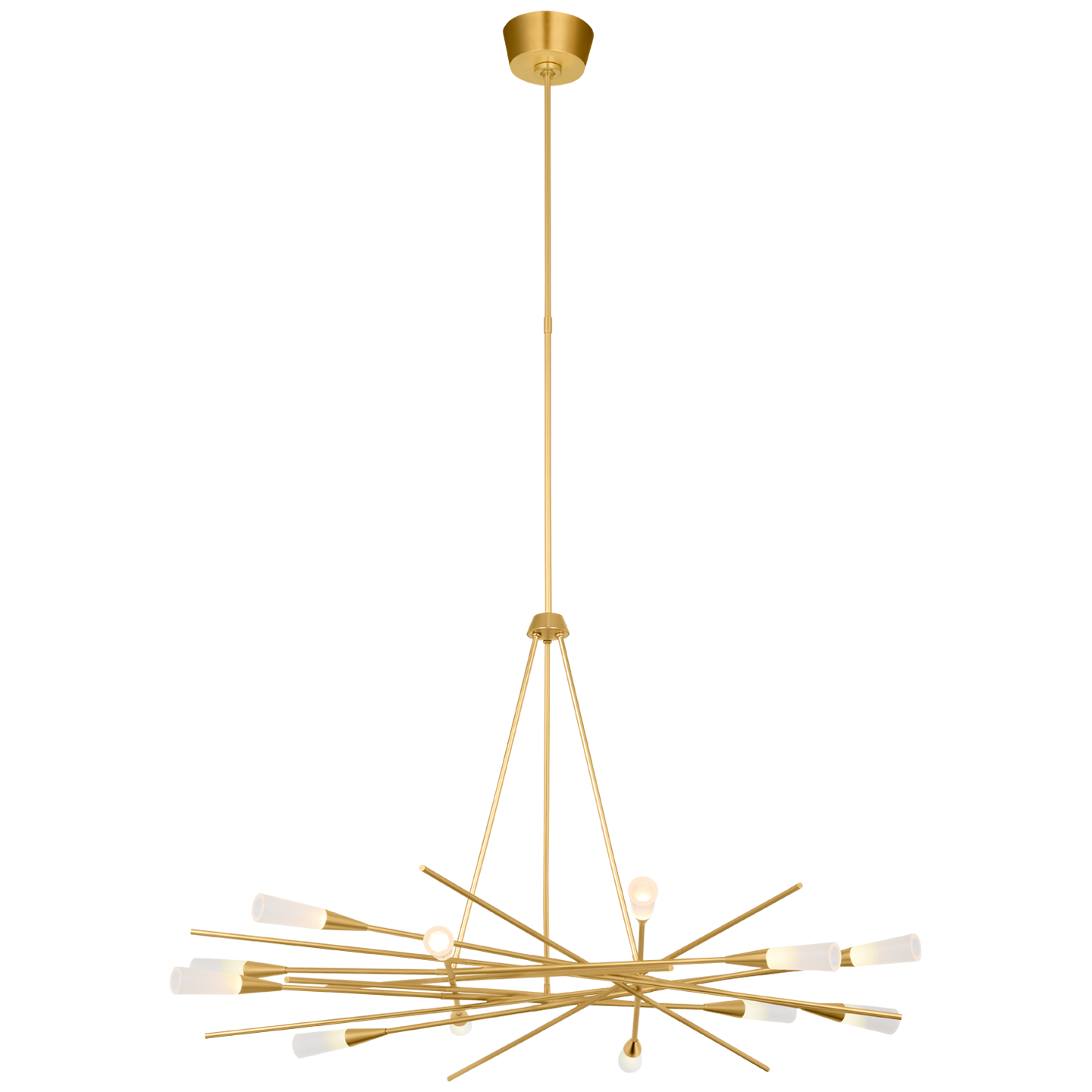 Stellar 40" Radial Chandelier in Gild