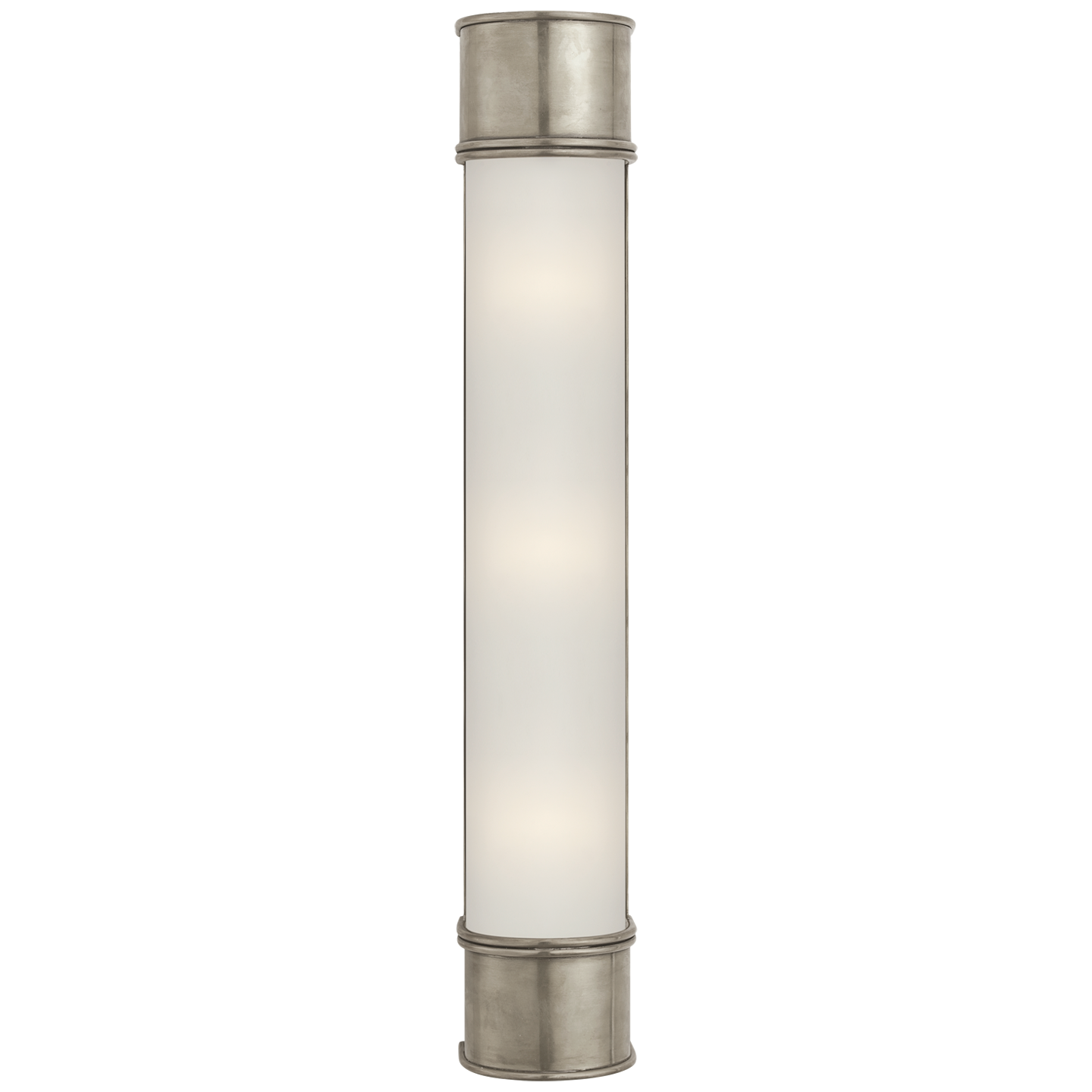 Oxford 24" Bath Sconce in Antique Nickel with Frosted Glass Open Box