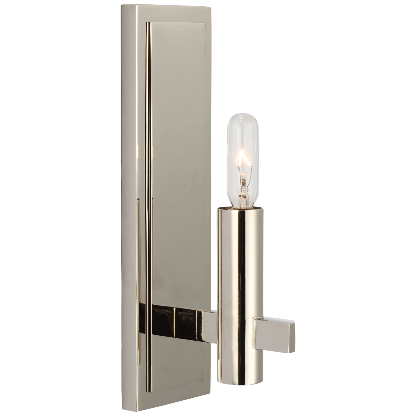 Sonnet Petite Single Sconce in Polished Nickel Open Box