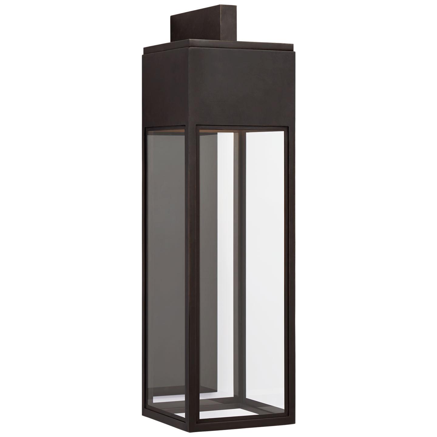 Irvine Grande Bracketed Wall Lantern in Bronze with Clear Glass  Open Box