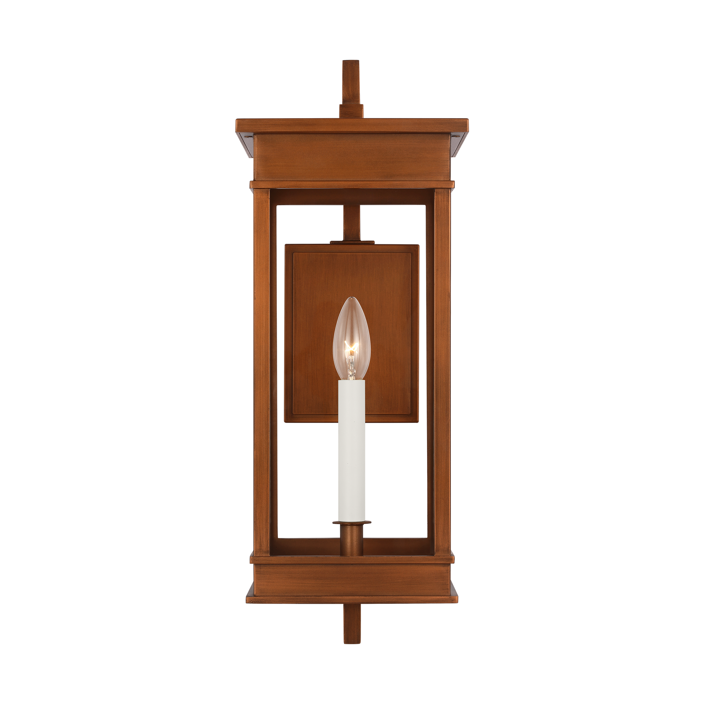 Cupertino Medium Bracket Wall Lantern Natural Copper