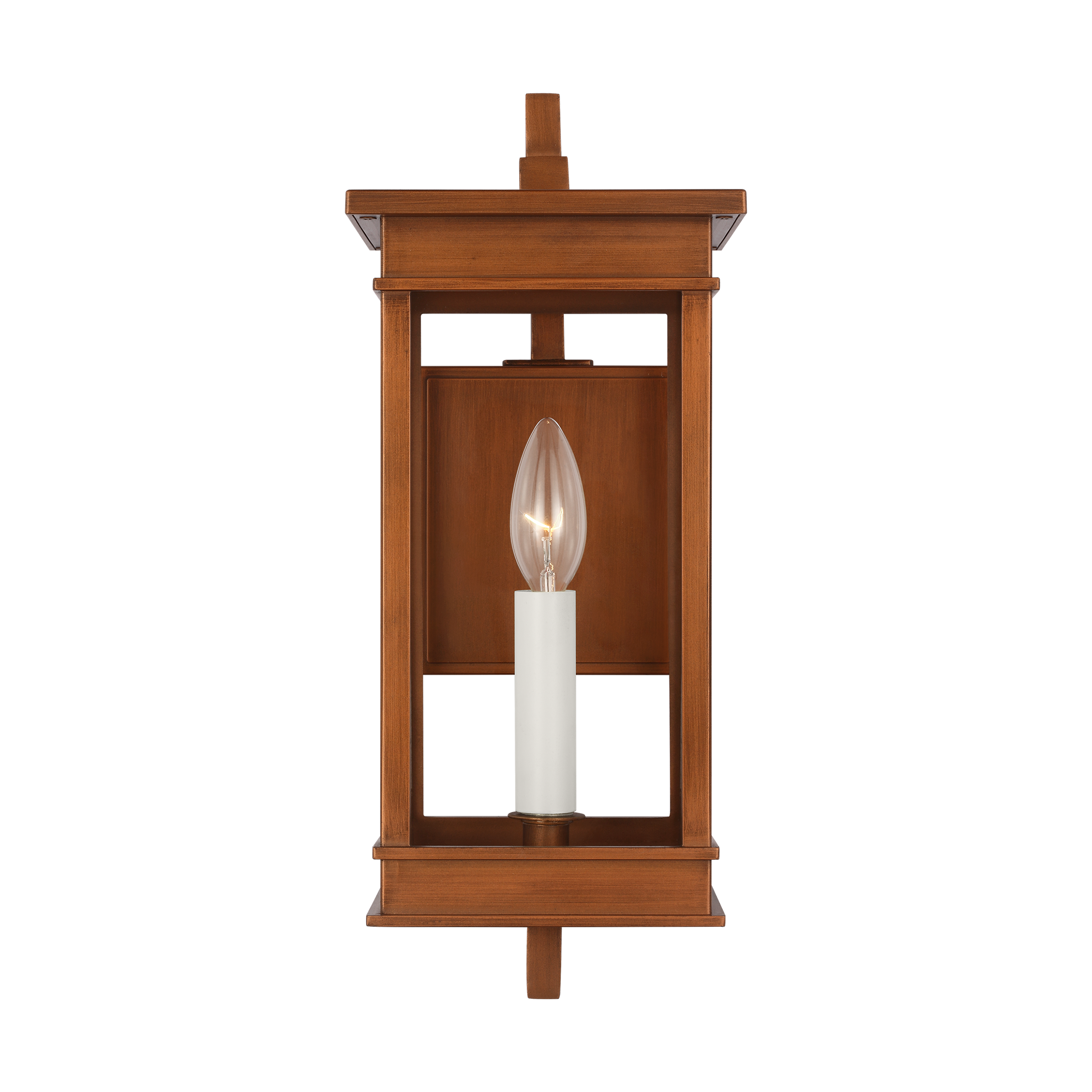 Cupertino Small Bracket Wall Lantern Natural Copper
