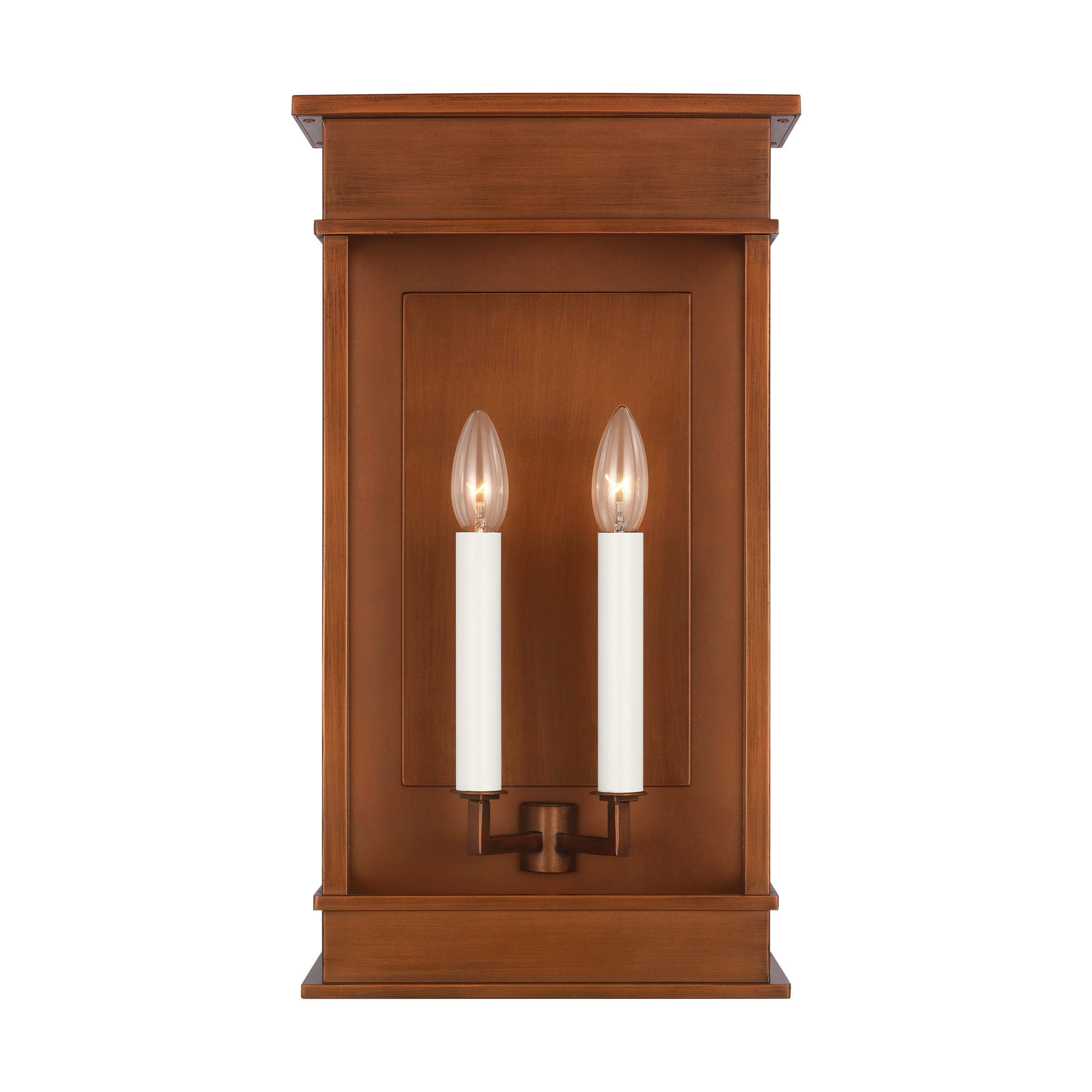 Cupertino Large Wall Lantern Natural Copper