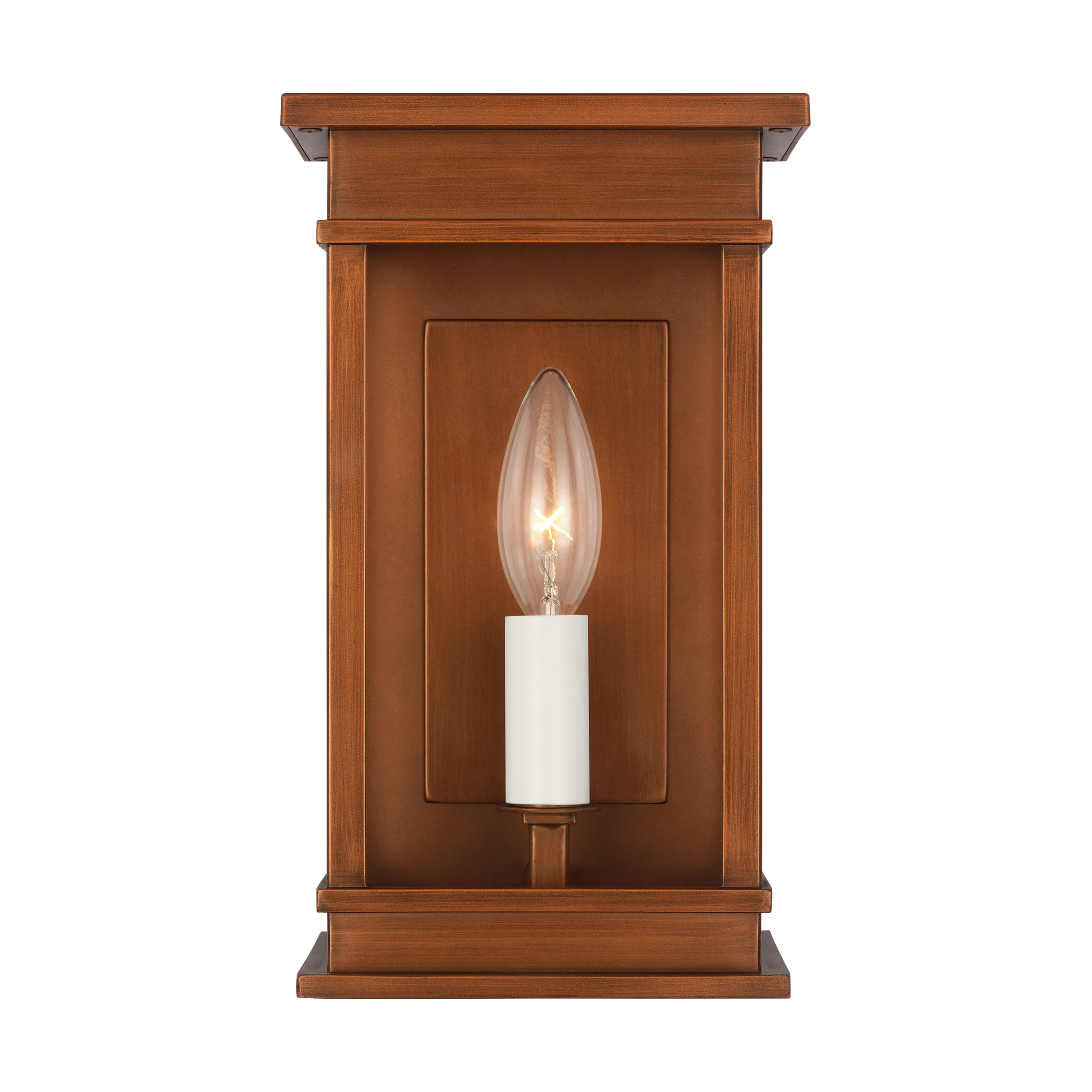 Cupertino Mini Wall Lantern Natural Copper
