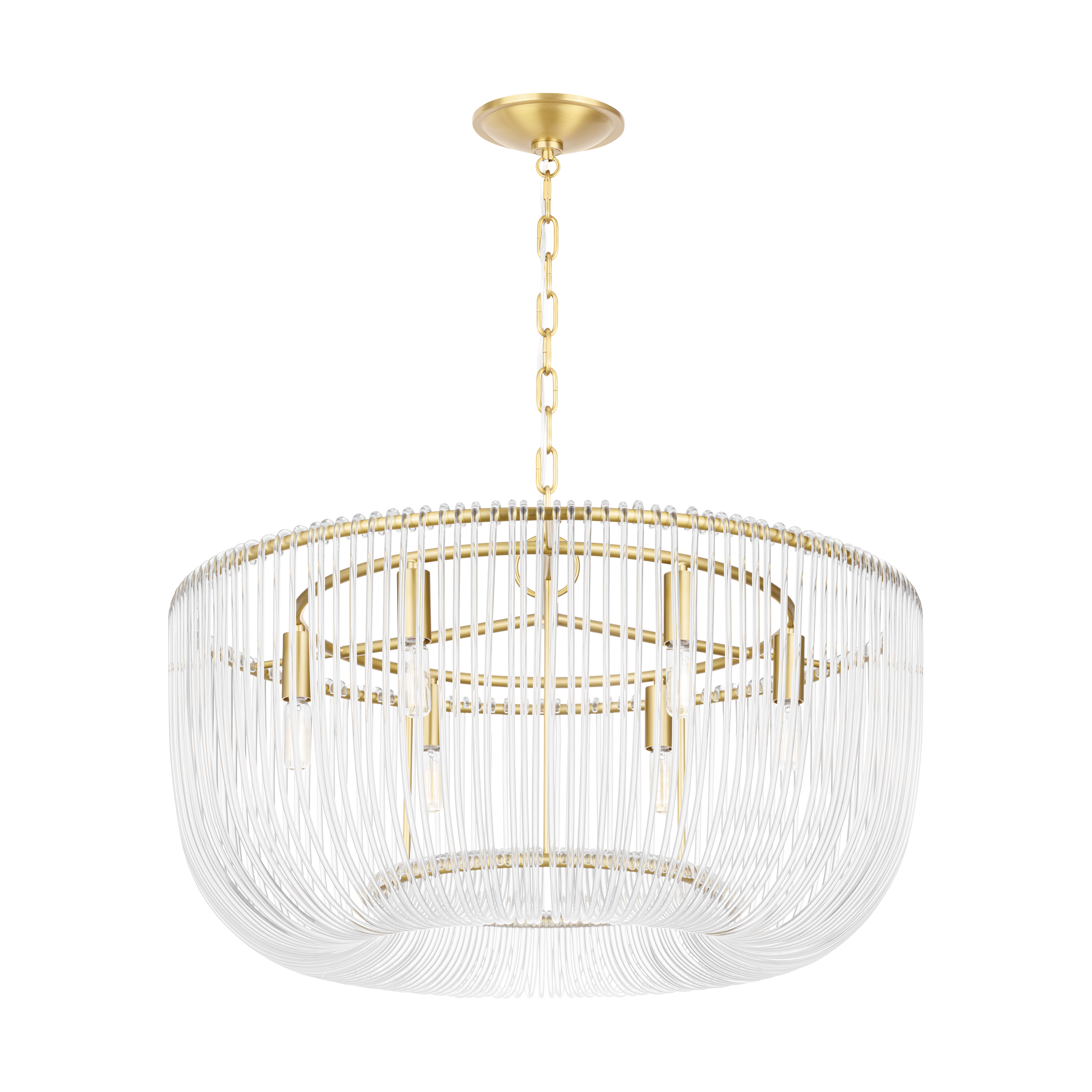 Pierce Medium Pendant Burnished Brass