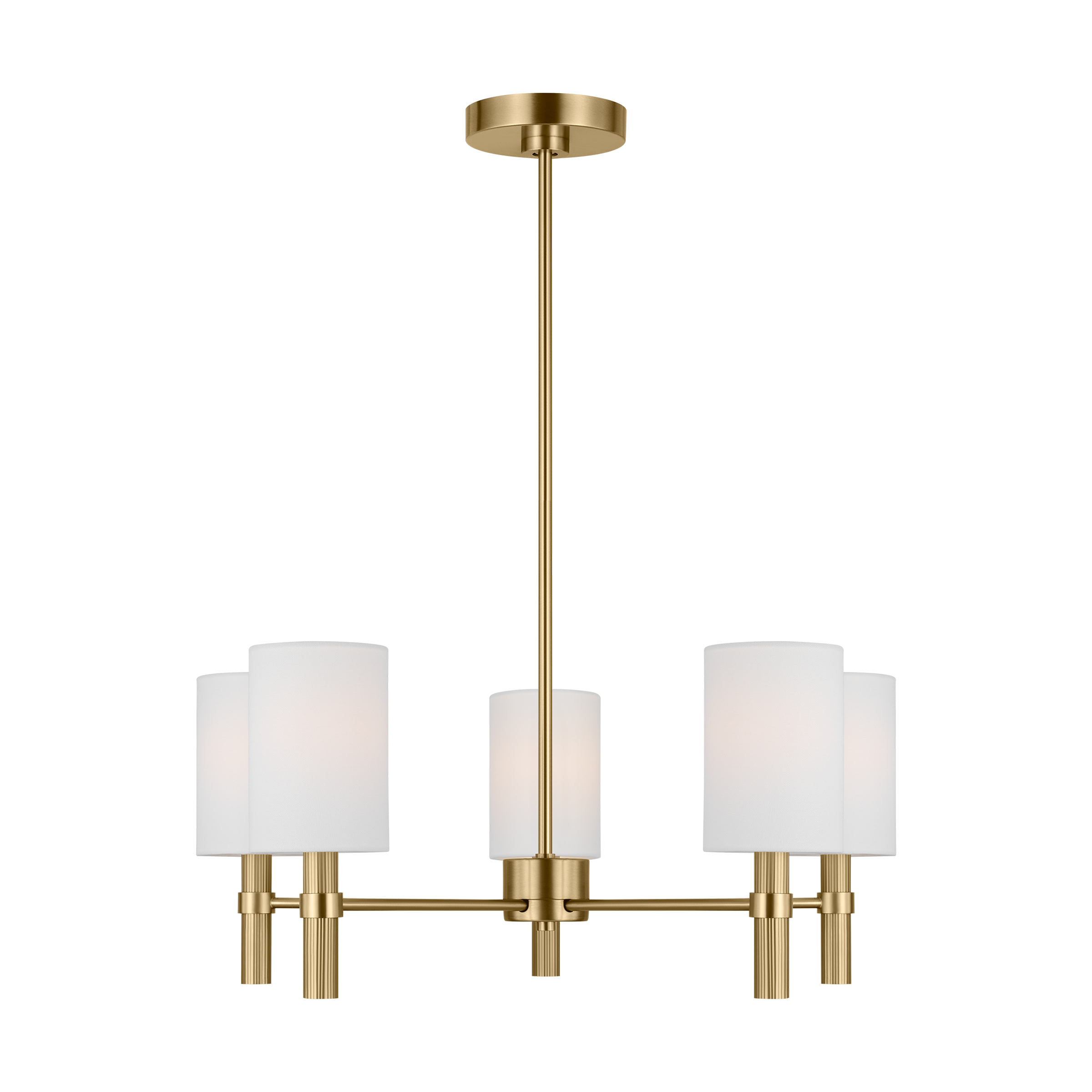 Manor Medium Chandelier Satin Brass