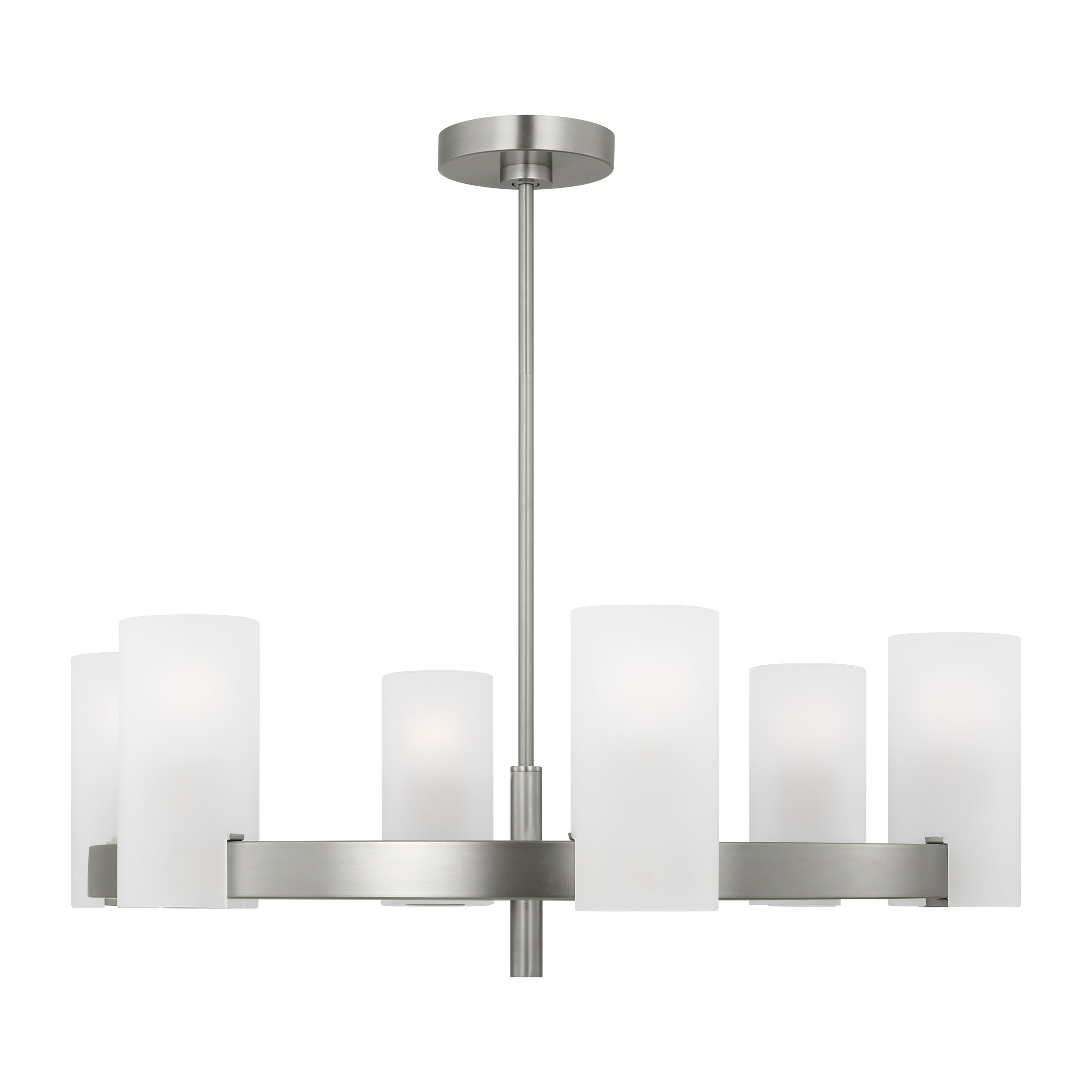 Rhode Large Chandelier Brushed Steel