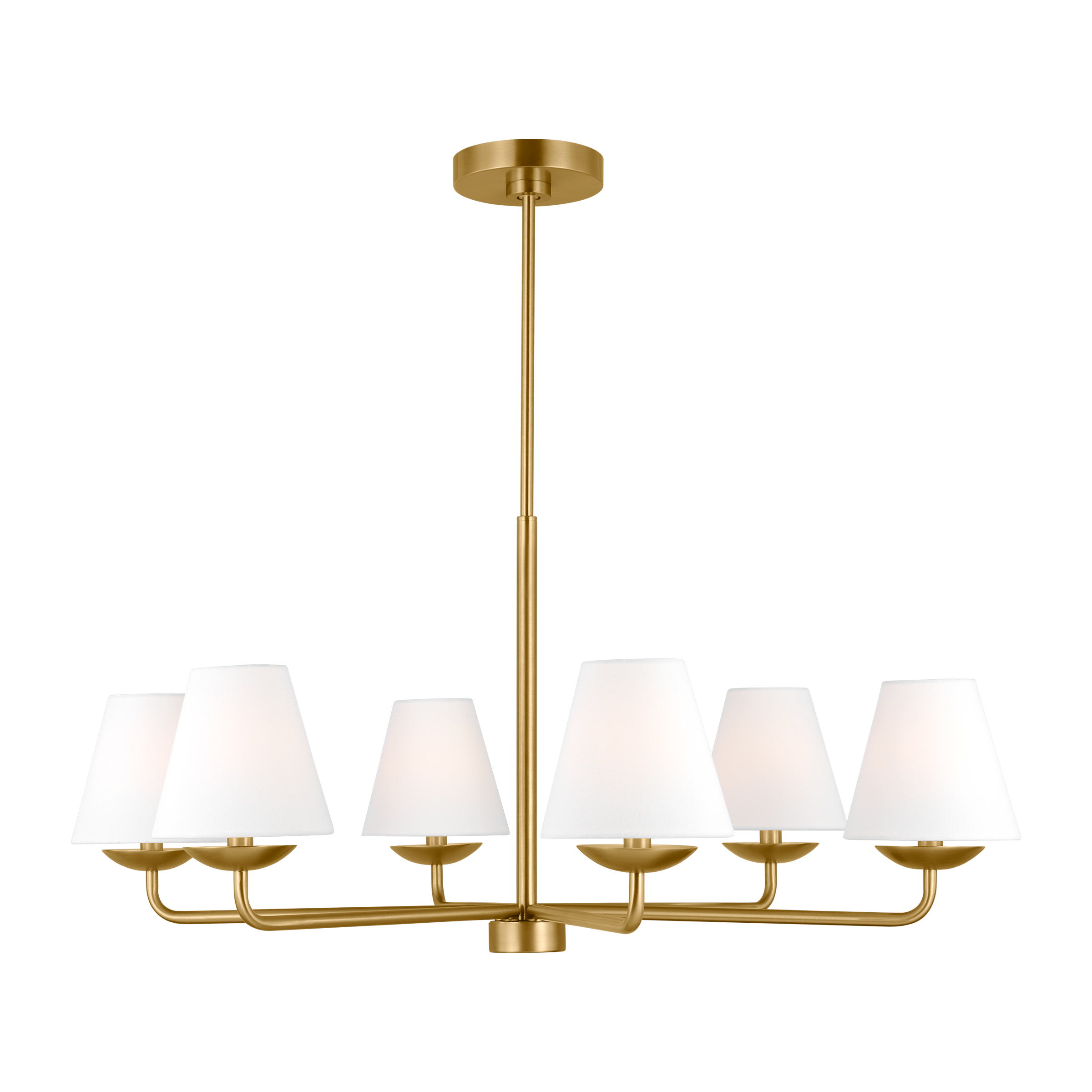Albion Large Chandelier Satin Brass