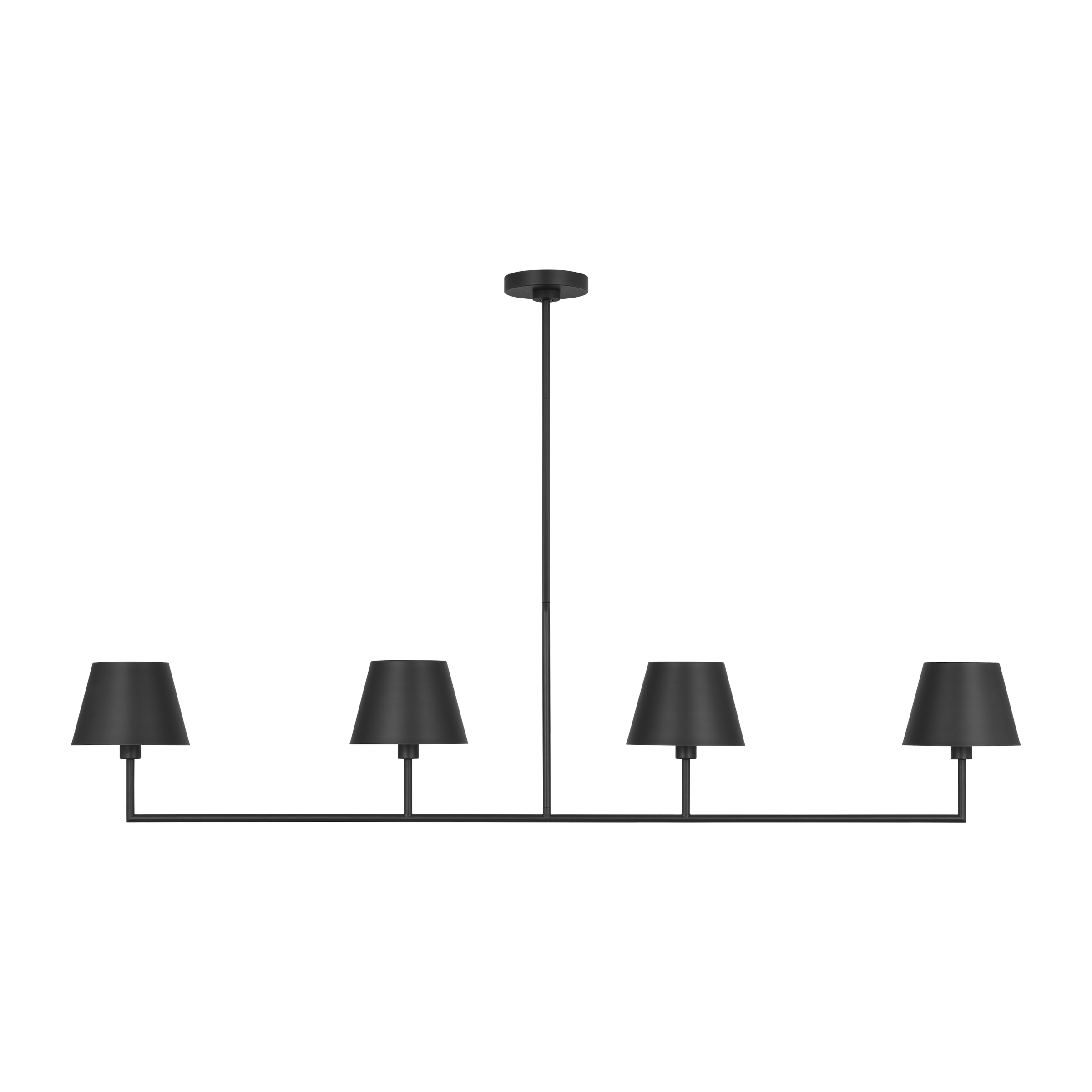 Ender Large Linear Chandelier Midnight Black