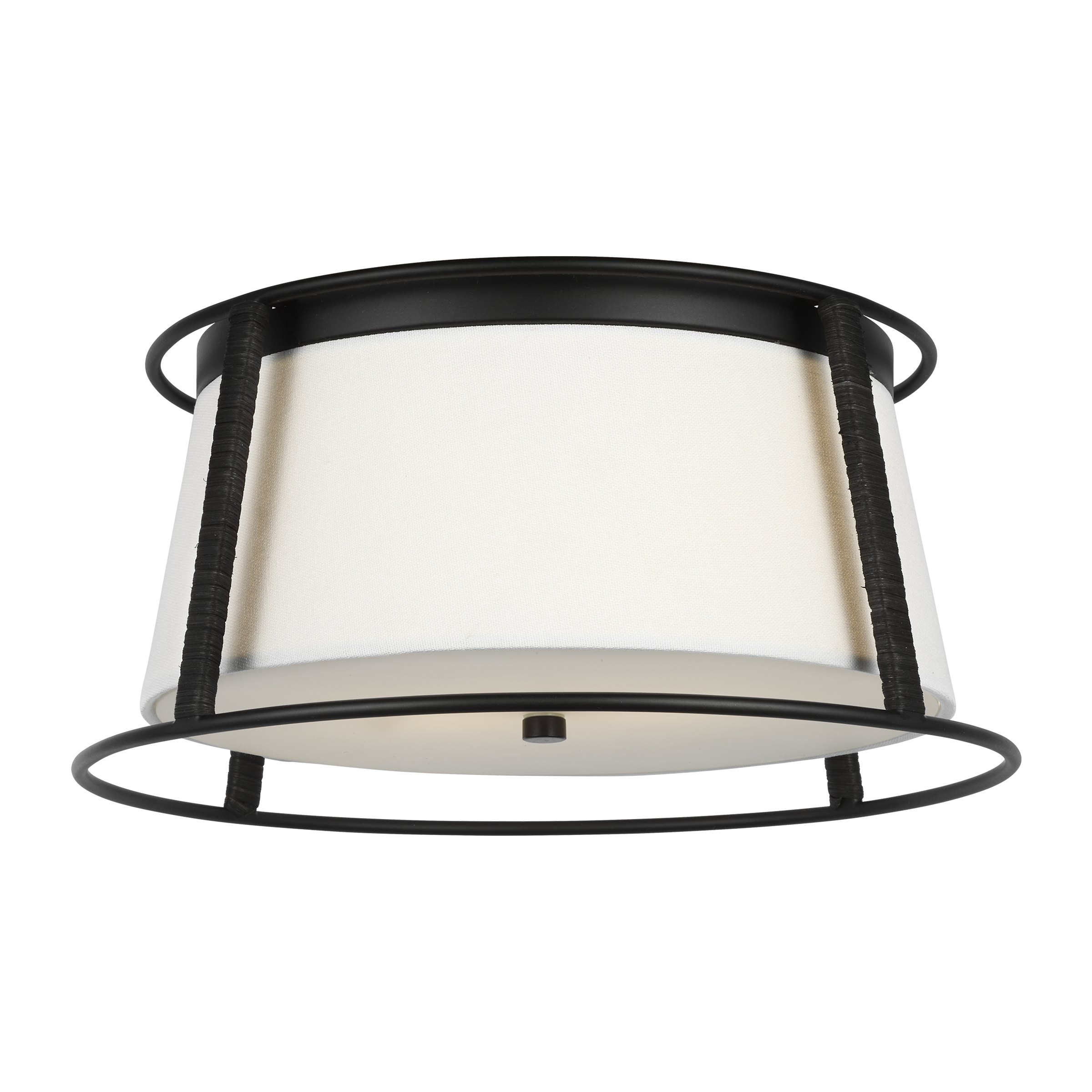 Cortes Medium Flush Mount Midnight Black