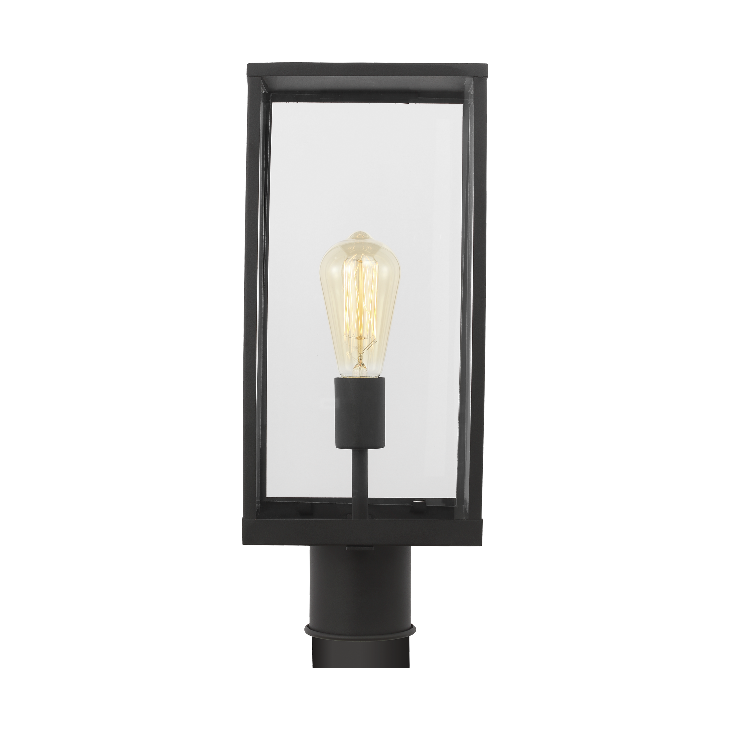 Howell Medium Post Lantern Textured Black