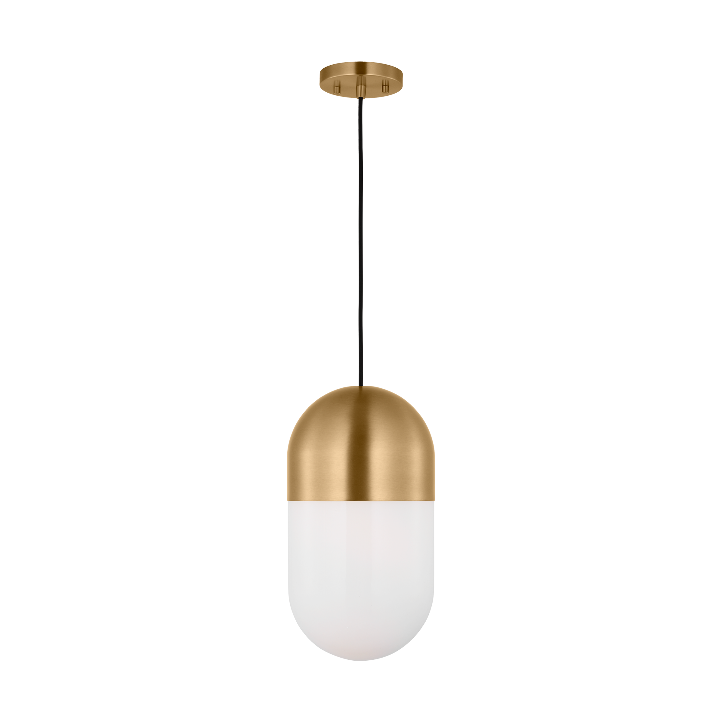 Foster Medium Pendant Satin Brass
