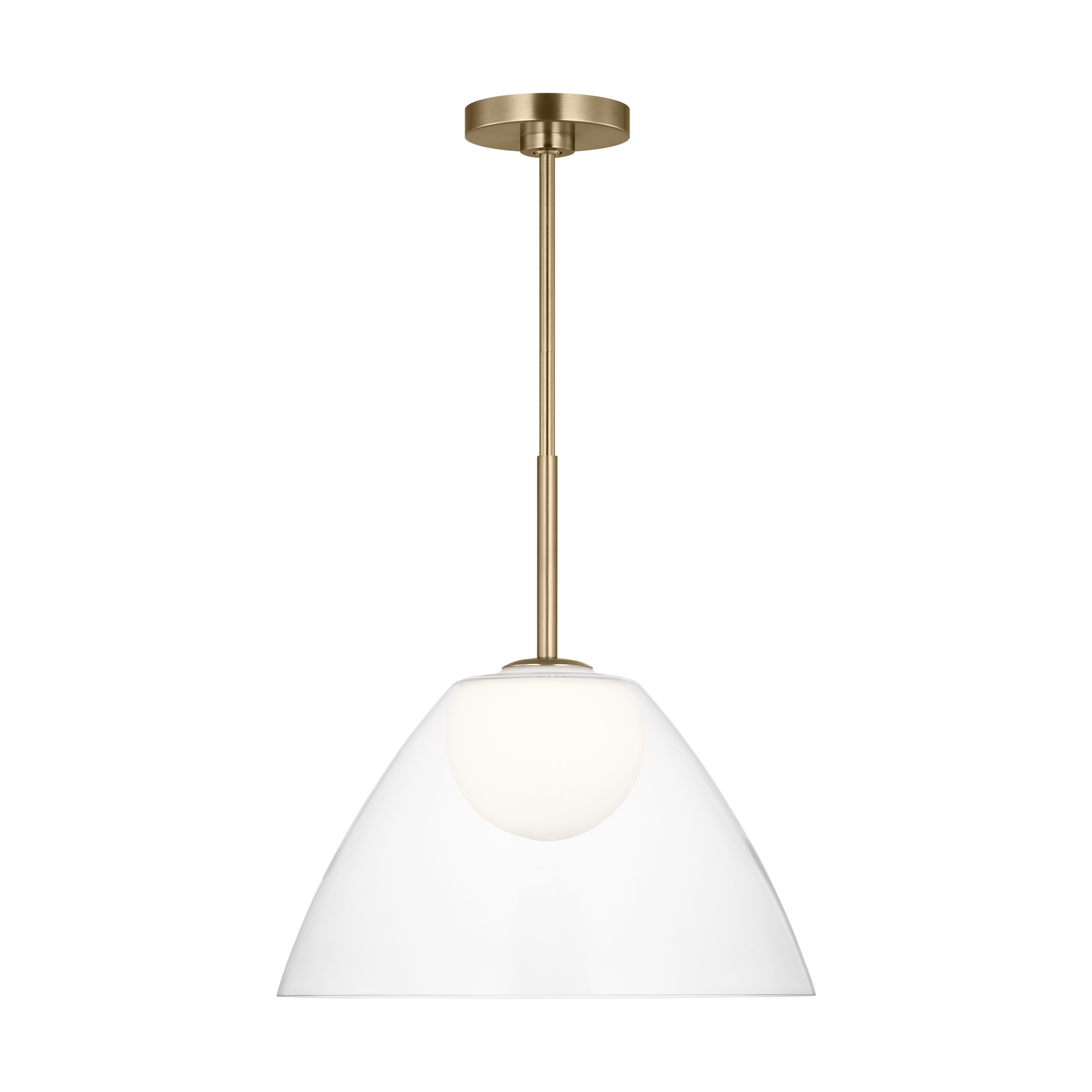 Suma Medium Pendant Satin Brass