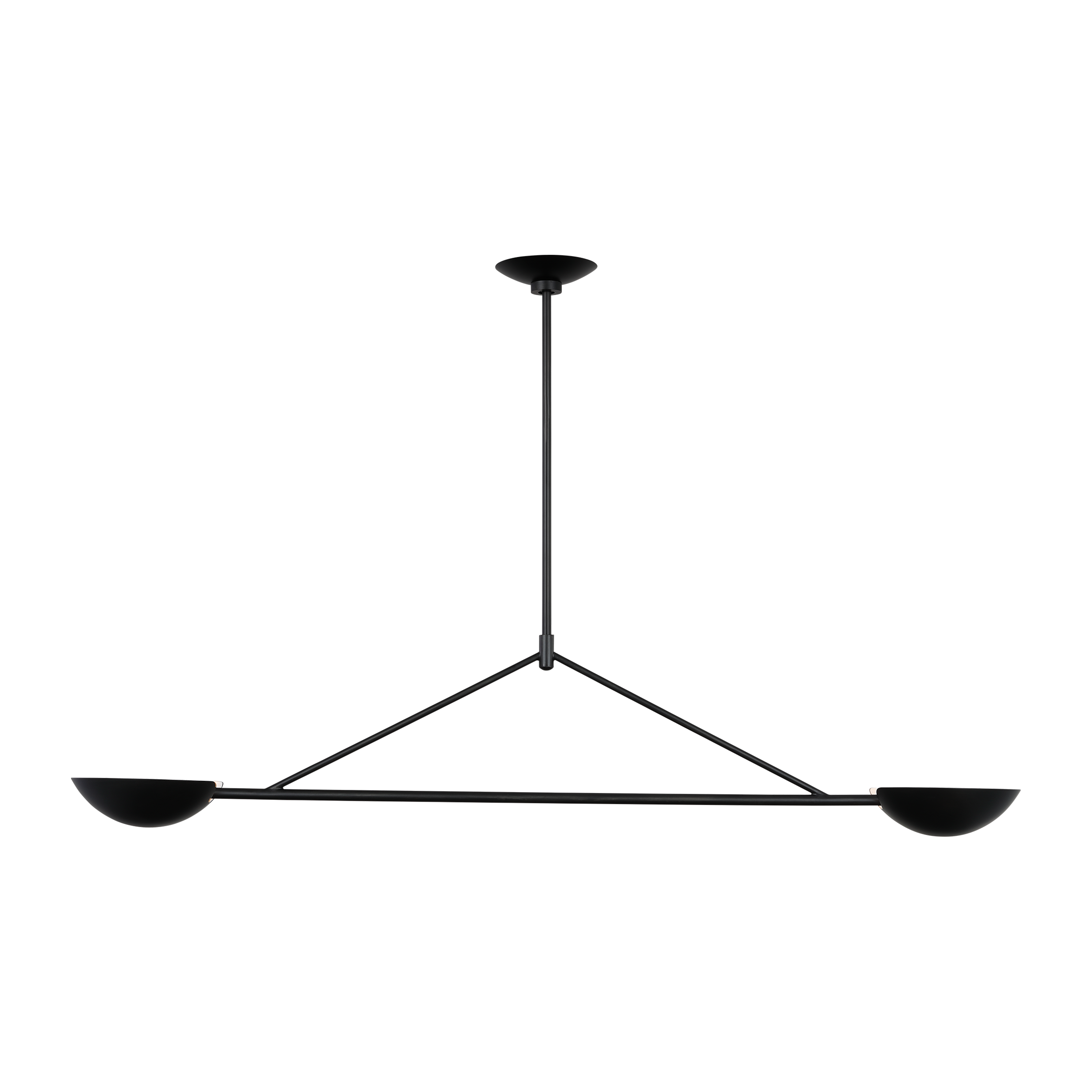 Nevel Medium Linear Chandelier Aged Iron