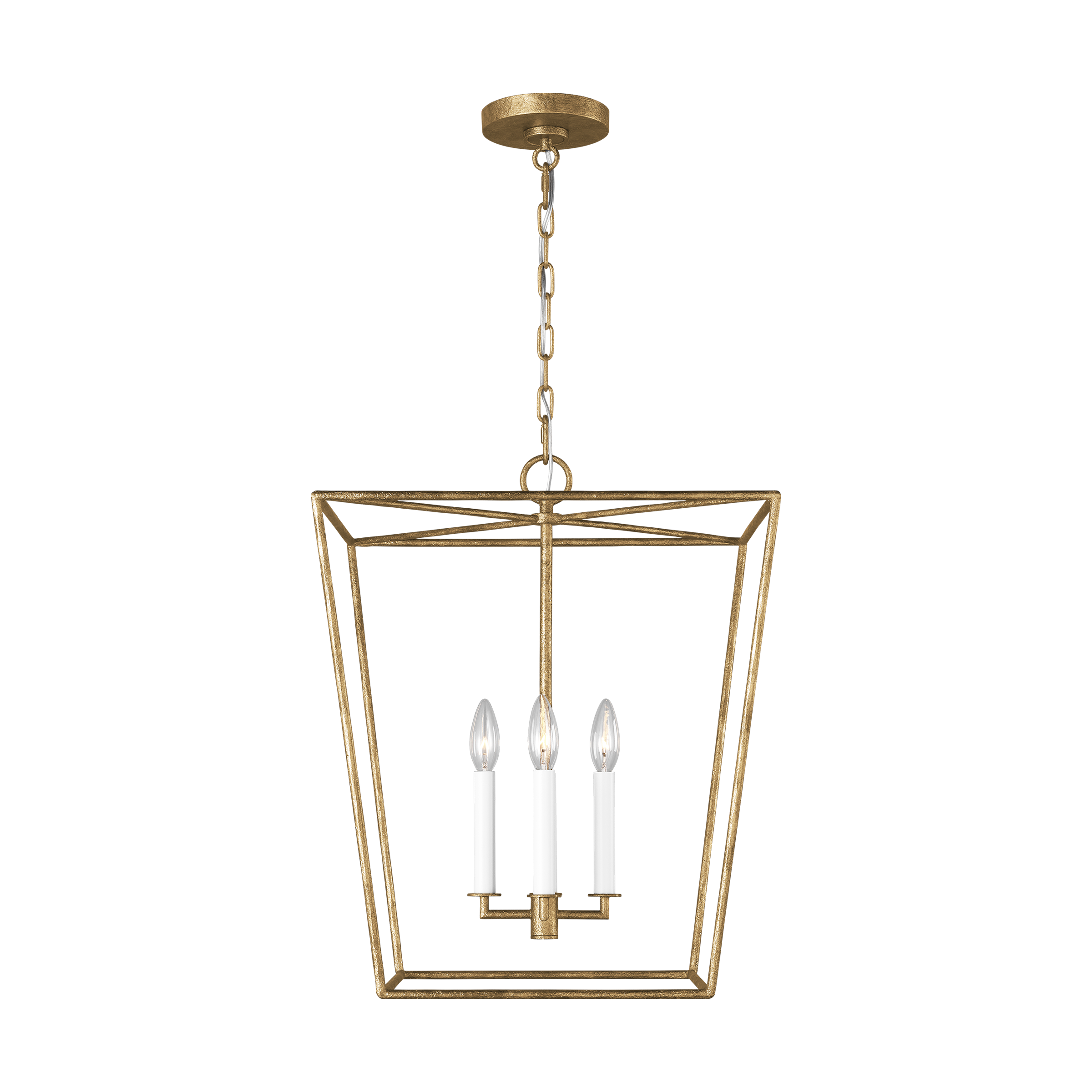 Viota Medium Lantern Casted Gild