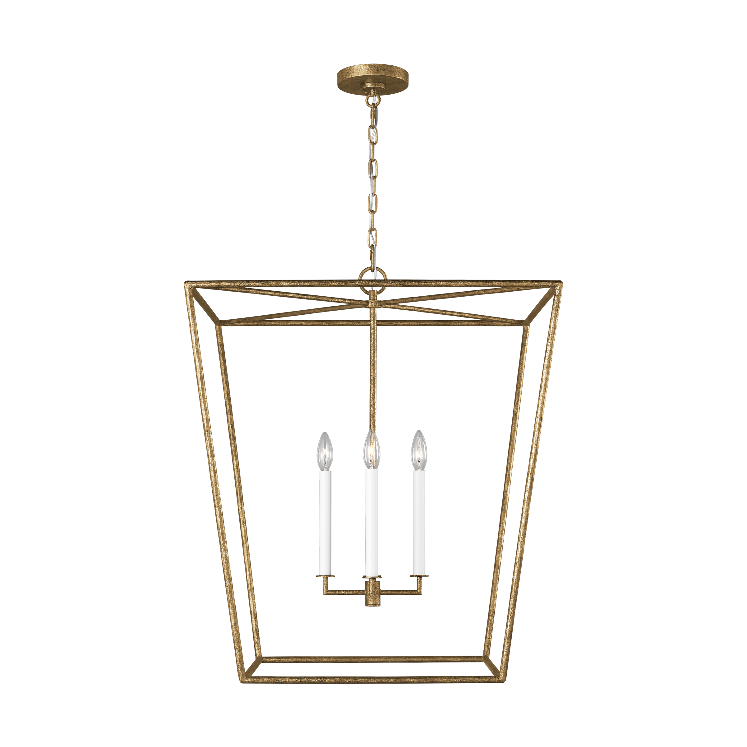 Viota Large Lantern Casted Gild